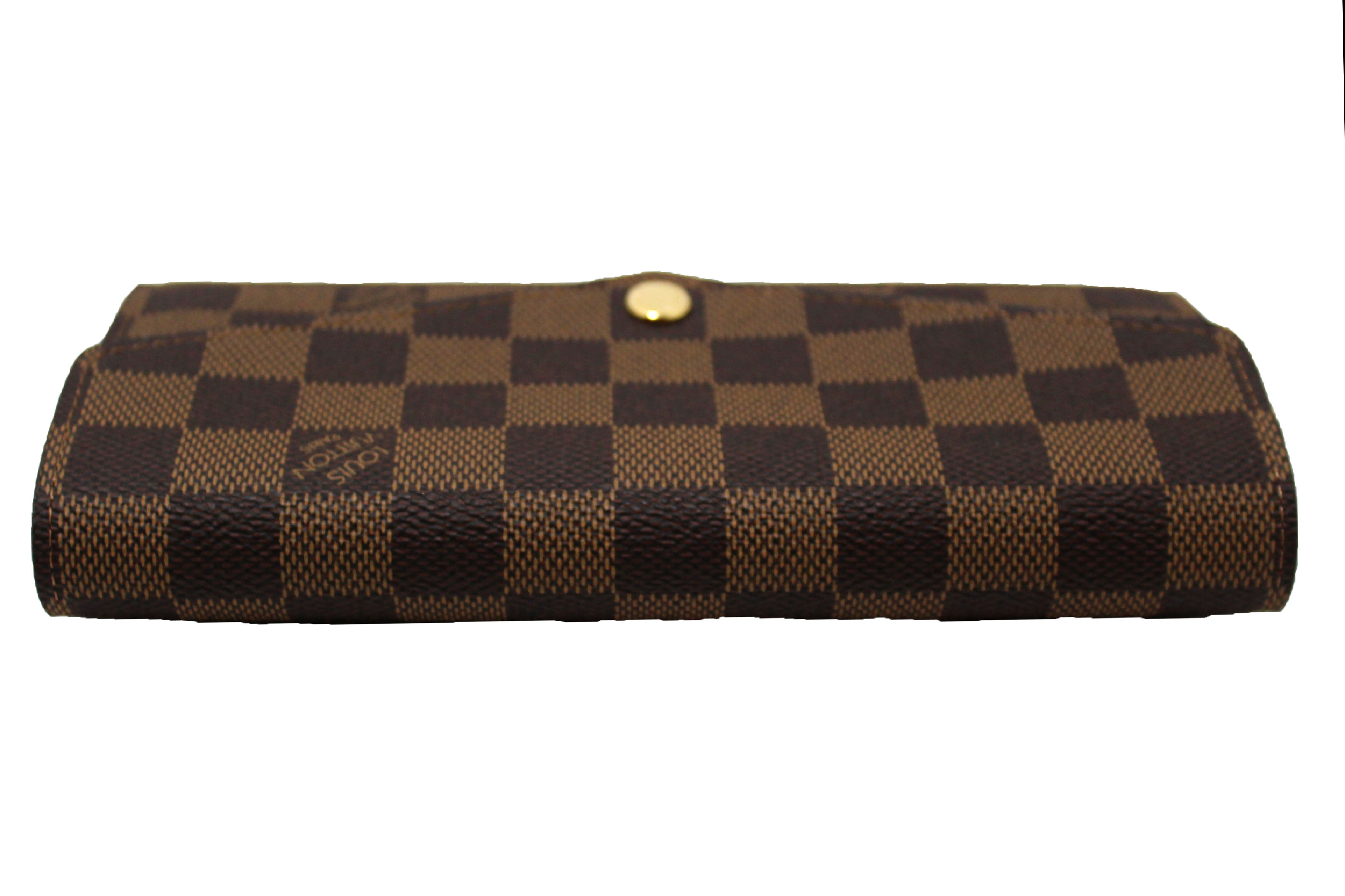 Authentic NEW Louis Vuitton Damier Ebene Canvas Sarah Wallet