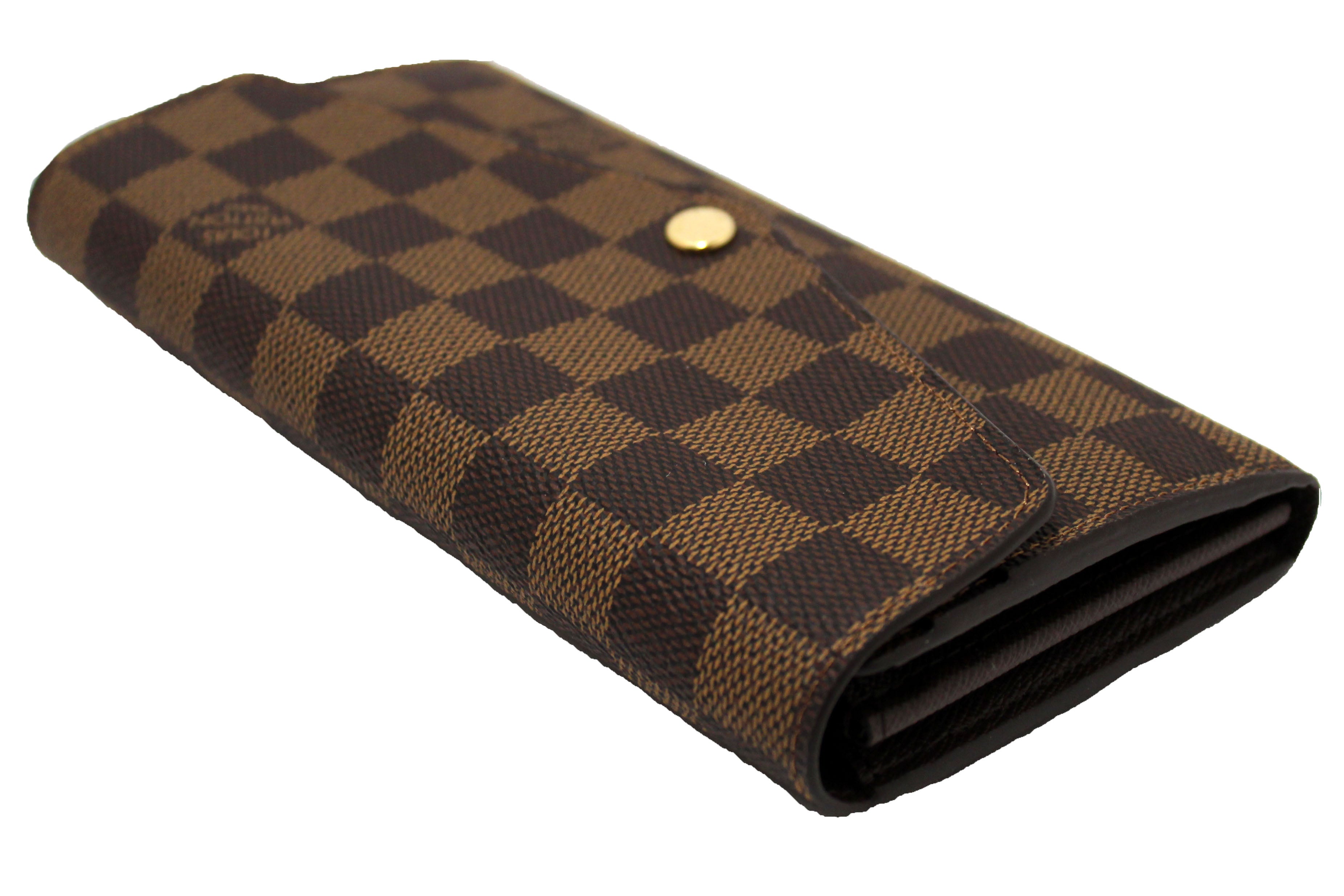 Authentic NEW Louis Vuitton Damier Ebene Canvas Sarah Wallet