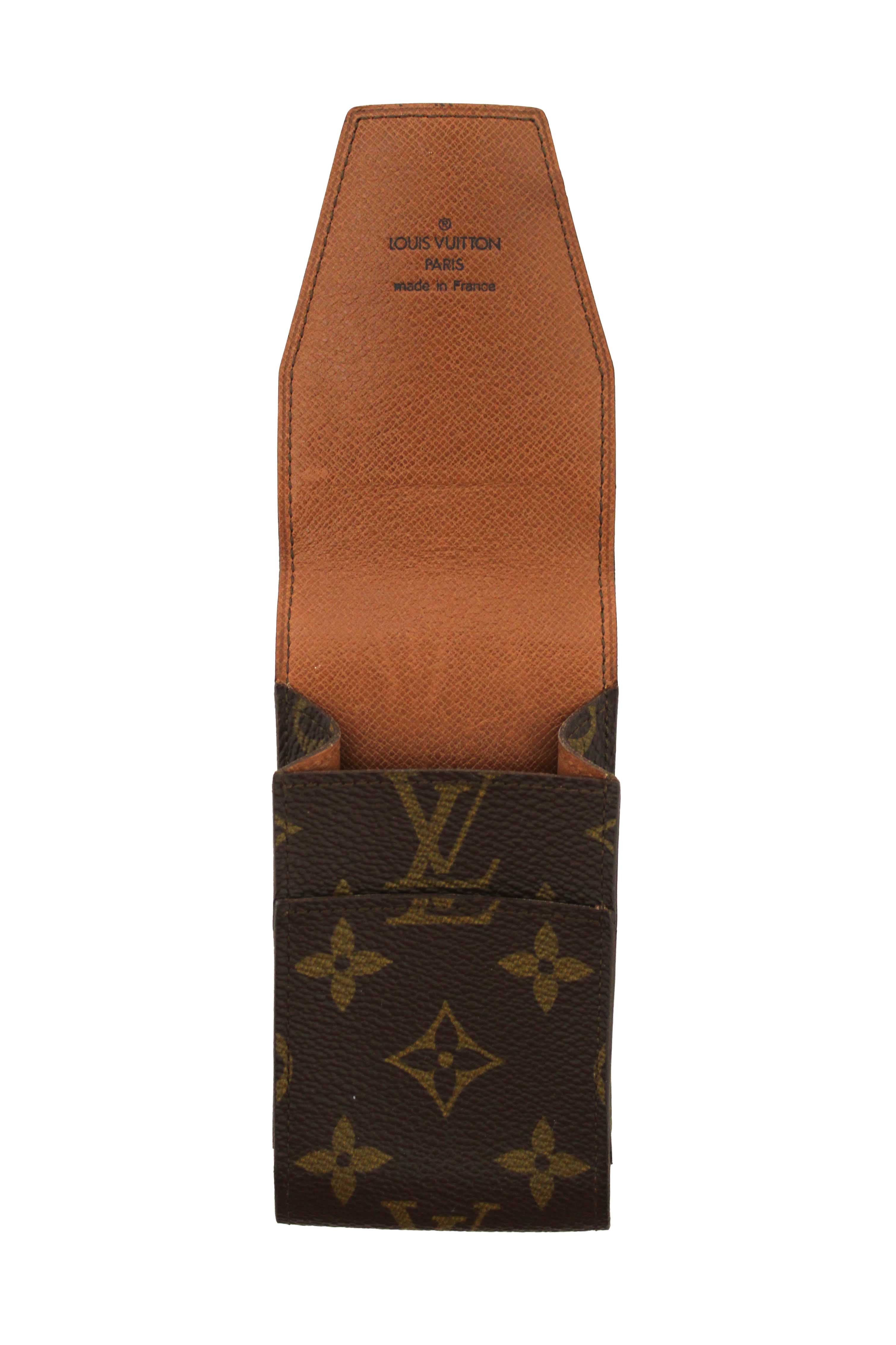 Authentic Louis Vuitton Classic Monogram Canvas Cigarette Case