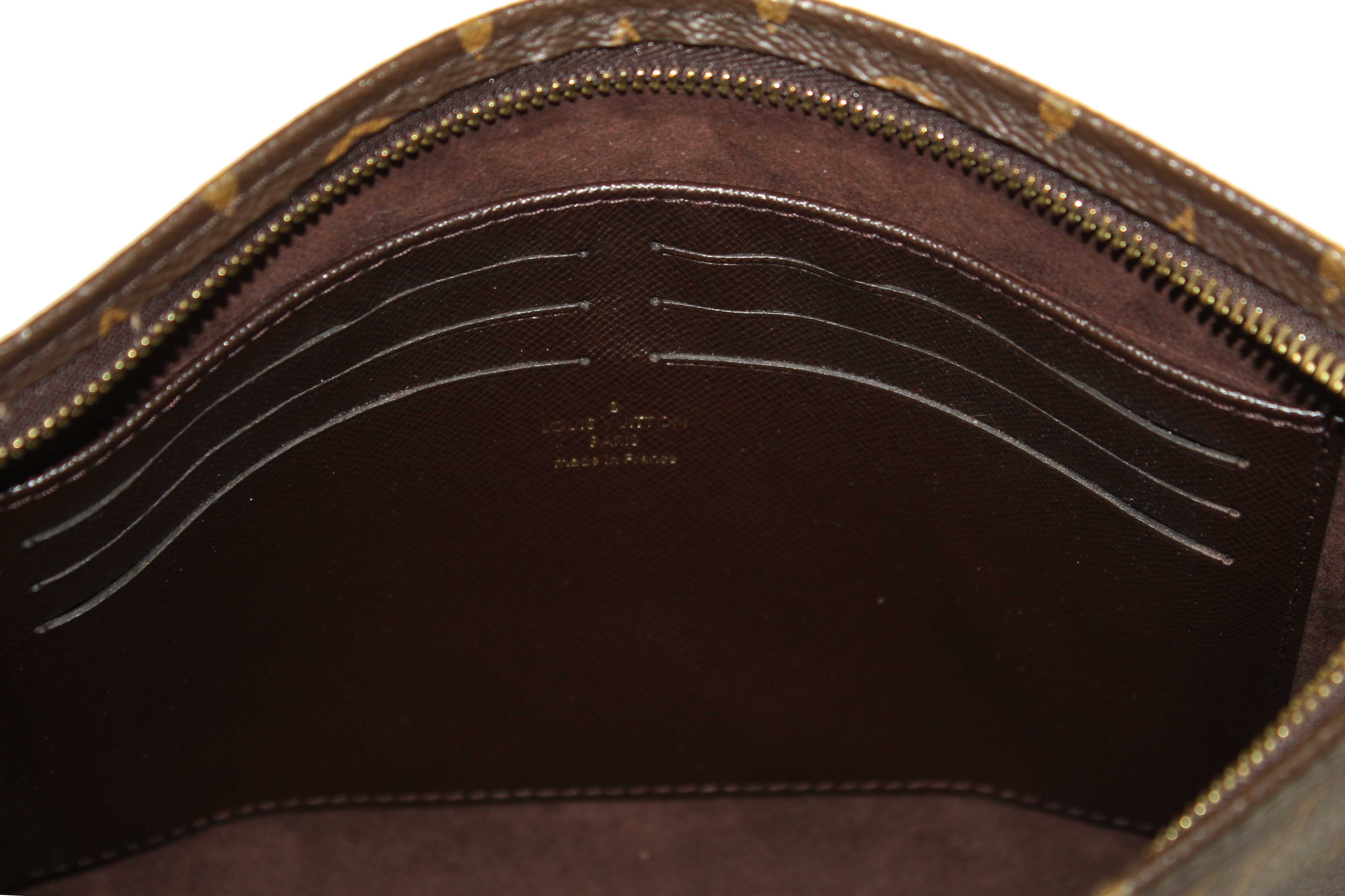 Authentic Louis Vuitton Classic Monogram Toiletry Pouch On Chain
