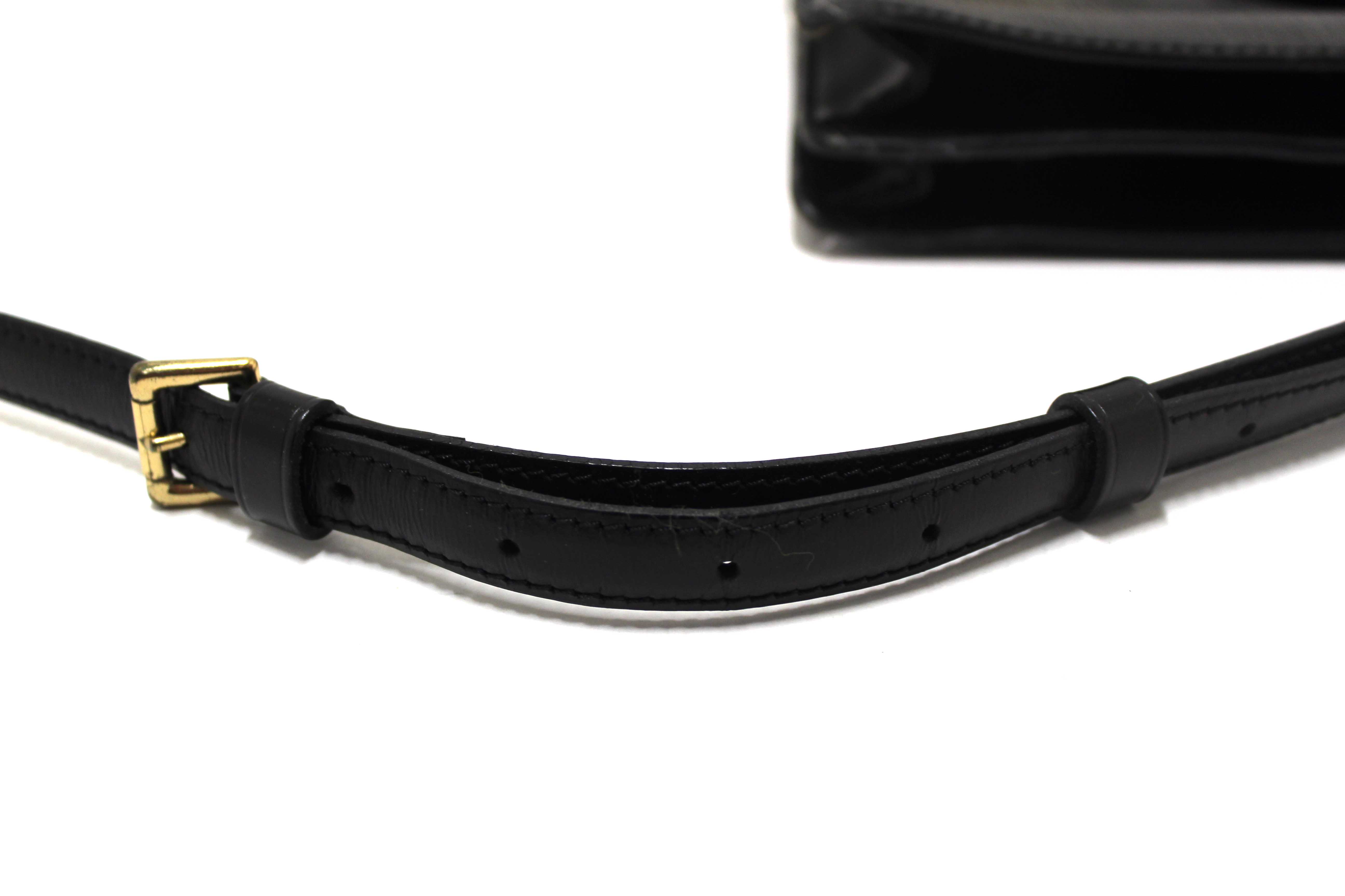 Authentic Vintage Louis Vuitton Black Epi Leather Biface Crossbody Bag