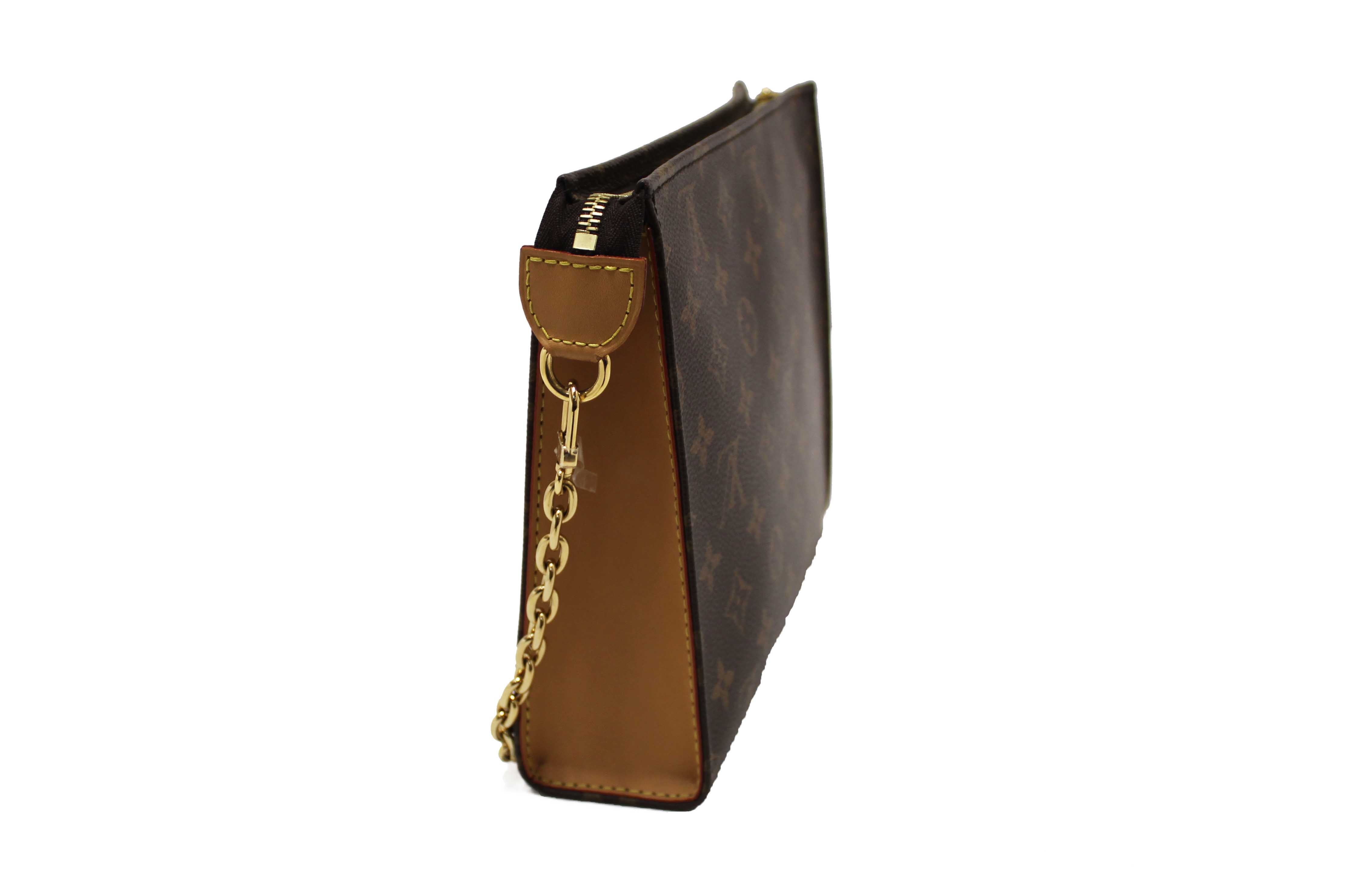 Authentic Louis Vuitton Classic Monogram Toiletry Pouch On Chain