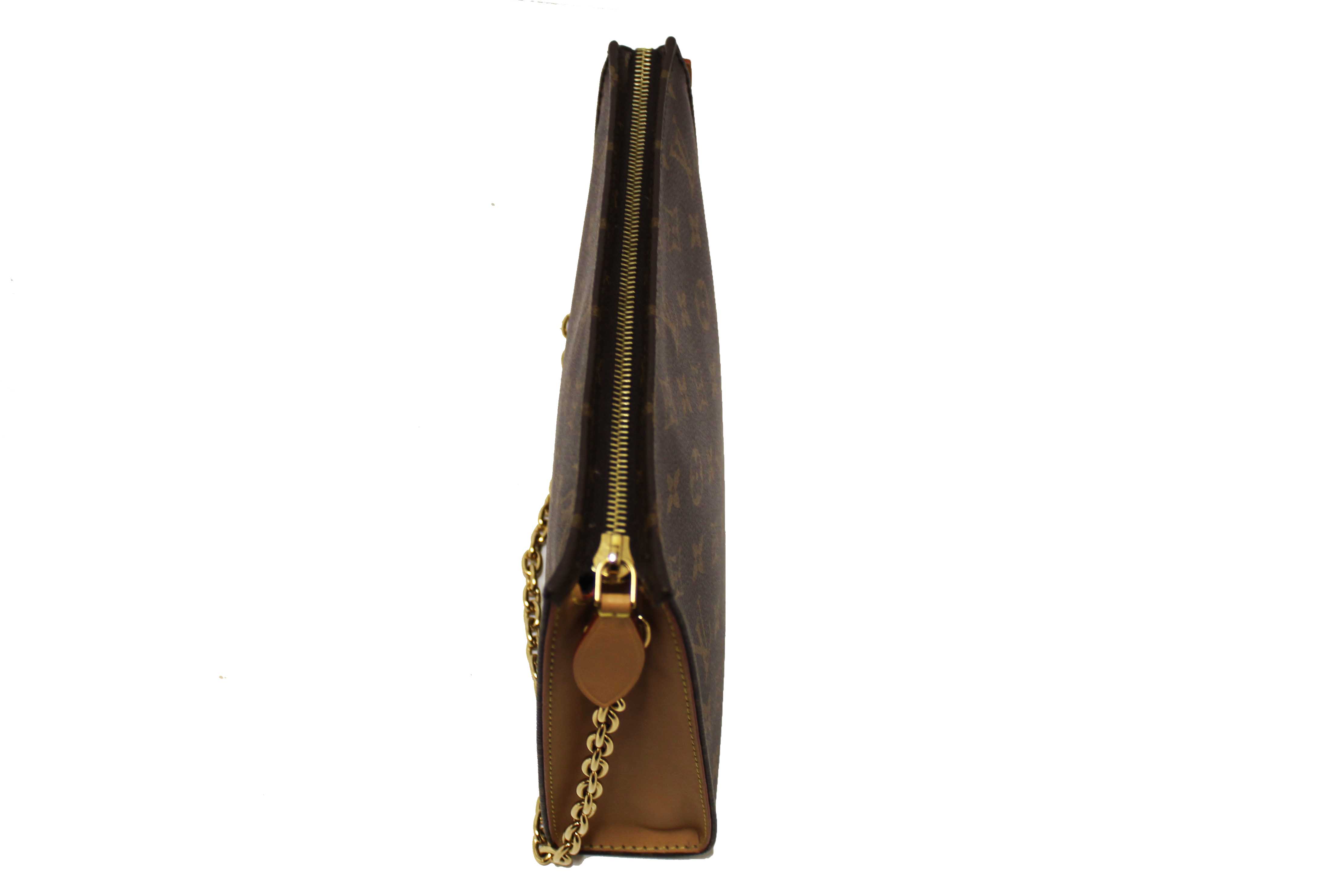 Authentic Louis Vuitton Classic Monogram Toiletry Pouch On Chain