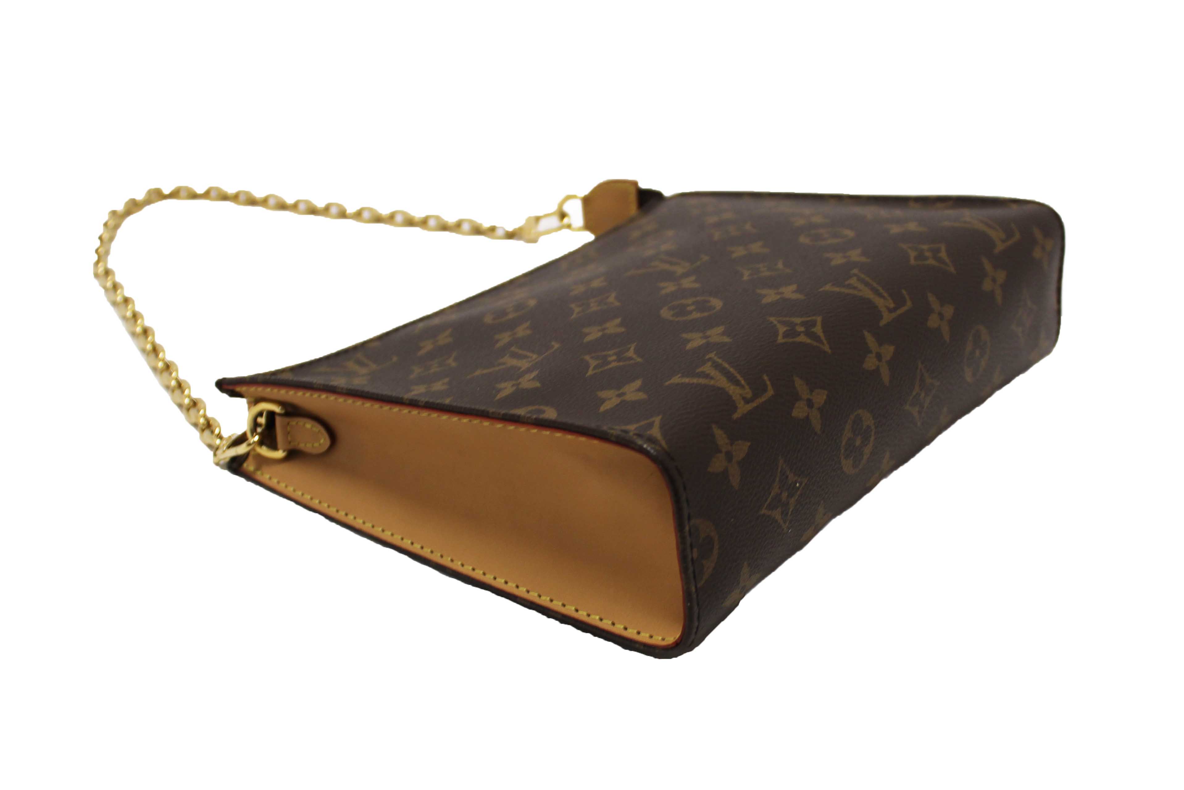 Authentic Louis Vuitton Classic Monogram Toiletry Pouch On Chain