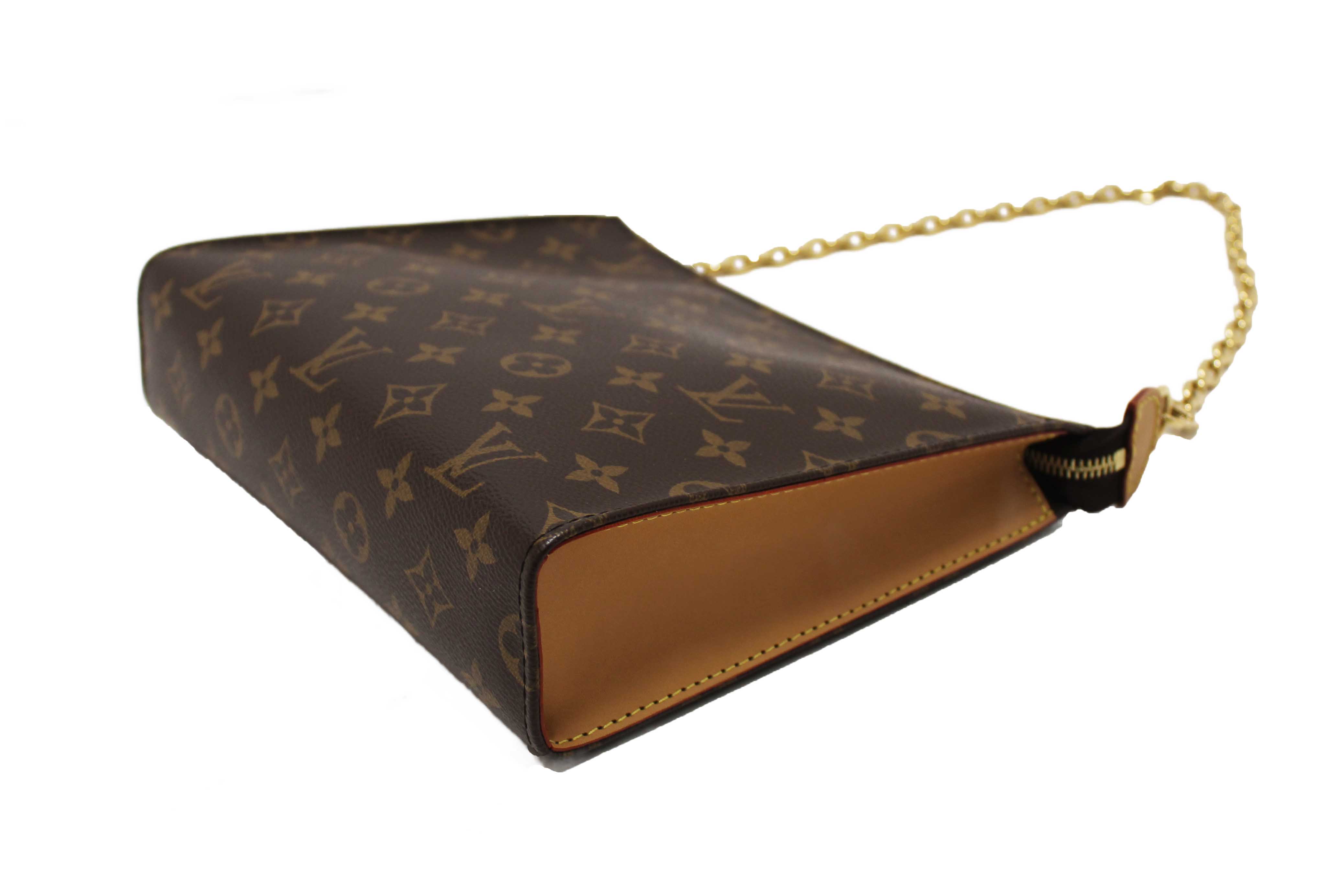 Authentic Louis Vuitton Classic Monogram Toiletry Pouch On Chain