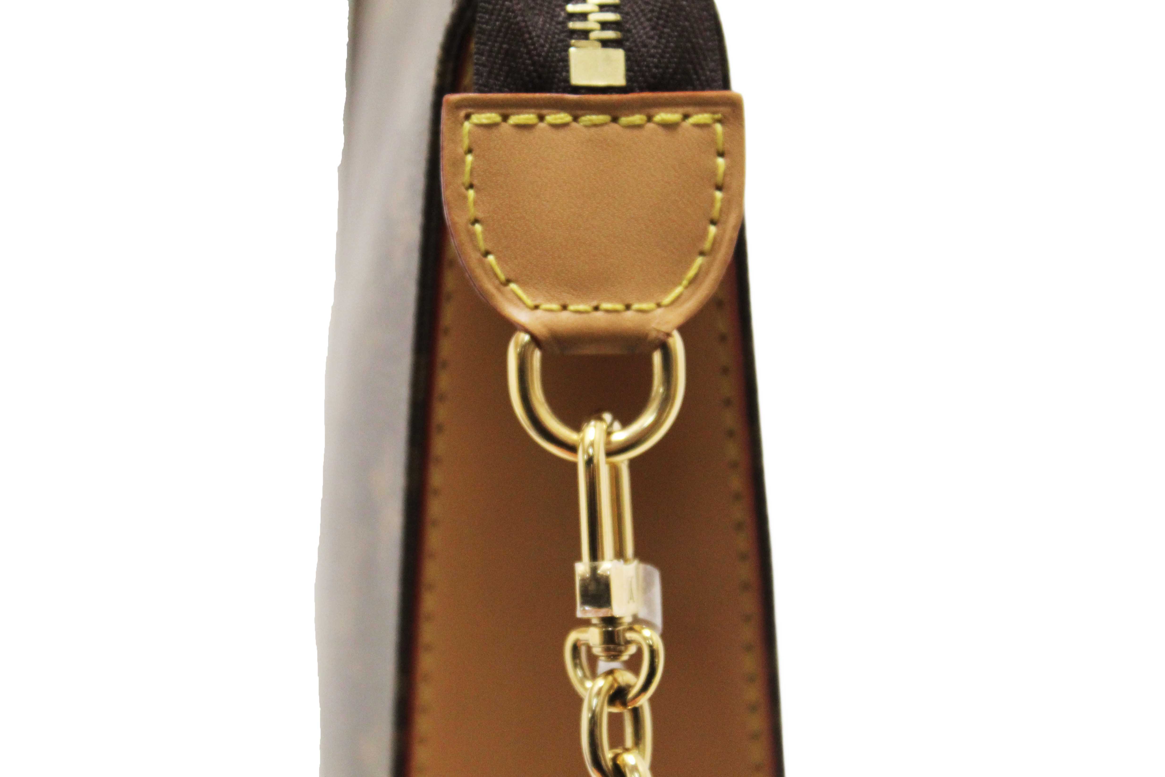 Authentic Louis Vuitton Classic Monogram Toiletry Pouch On Chain