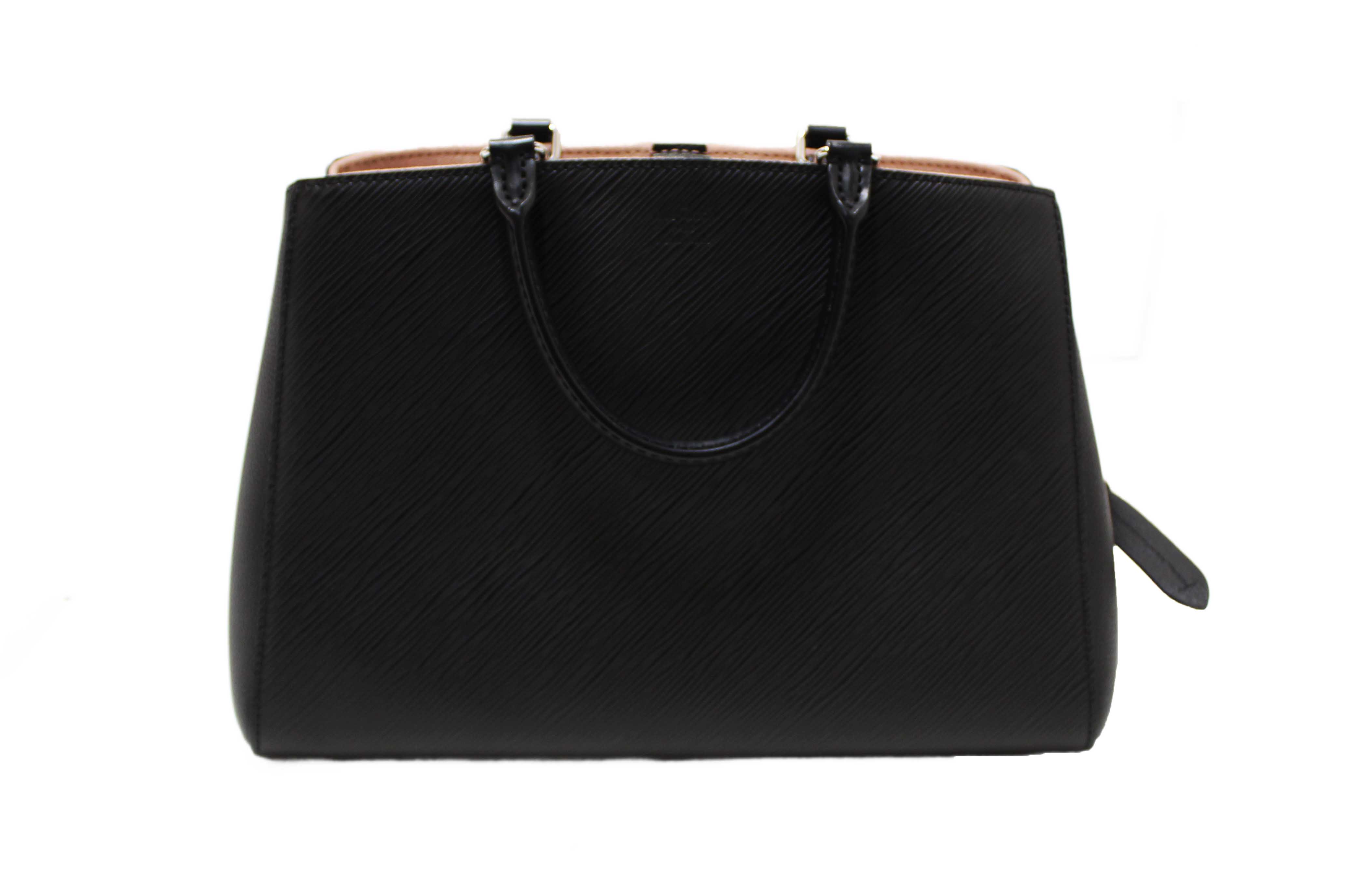 Authentic Louis Vuitton Black Epi Leather Marelle MM Tote Hand/Messenger Bag