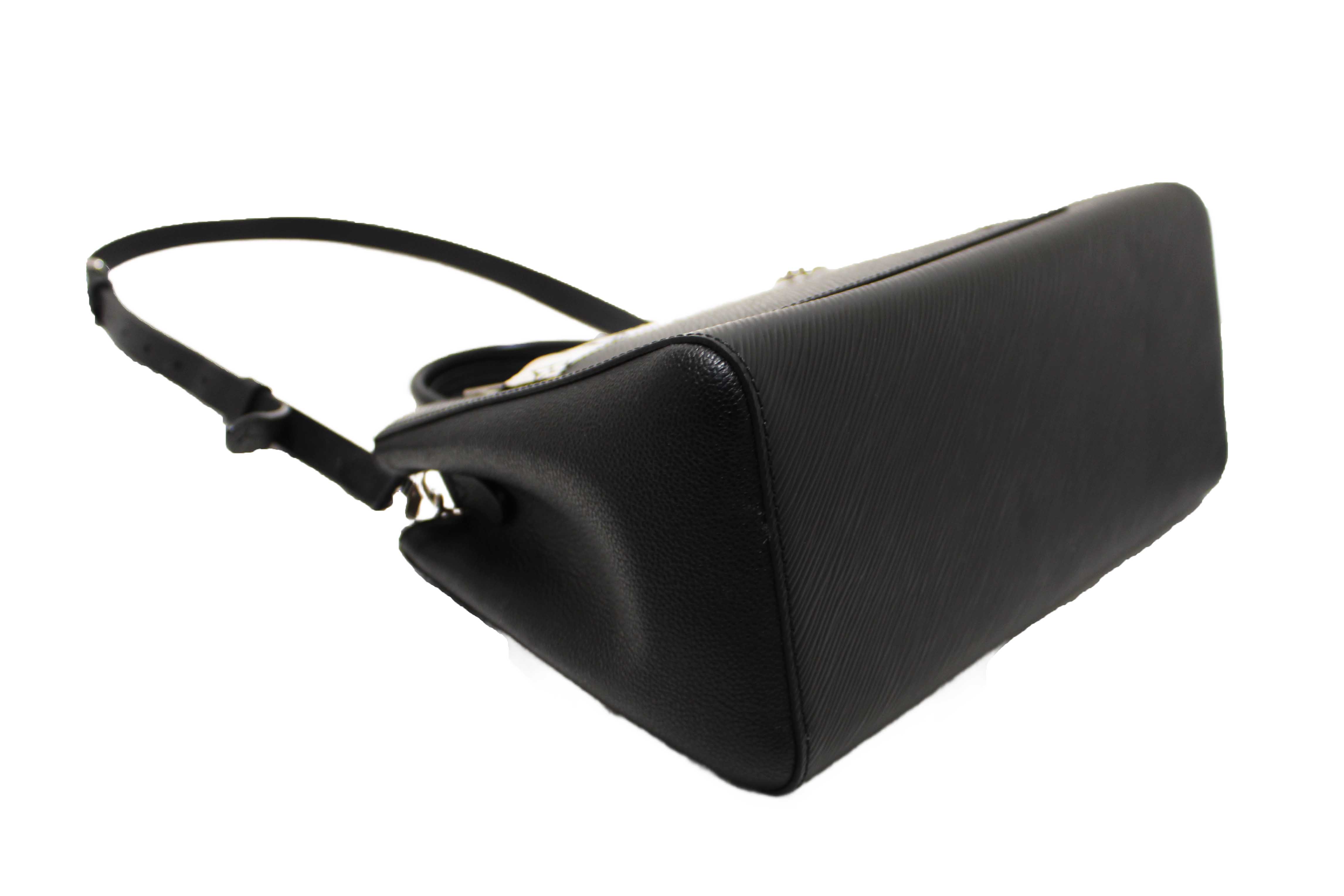 Authentic Louis Vuitton Black Epi Leather Marelle MM Tote Hand/Messenger Bag