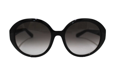 Authentic Salvatore Ferragamo Black Acetate Frame Round Sunglasses