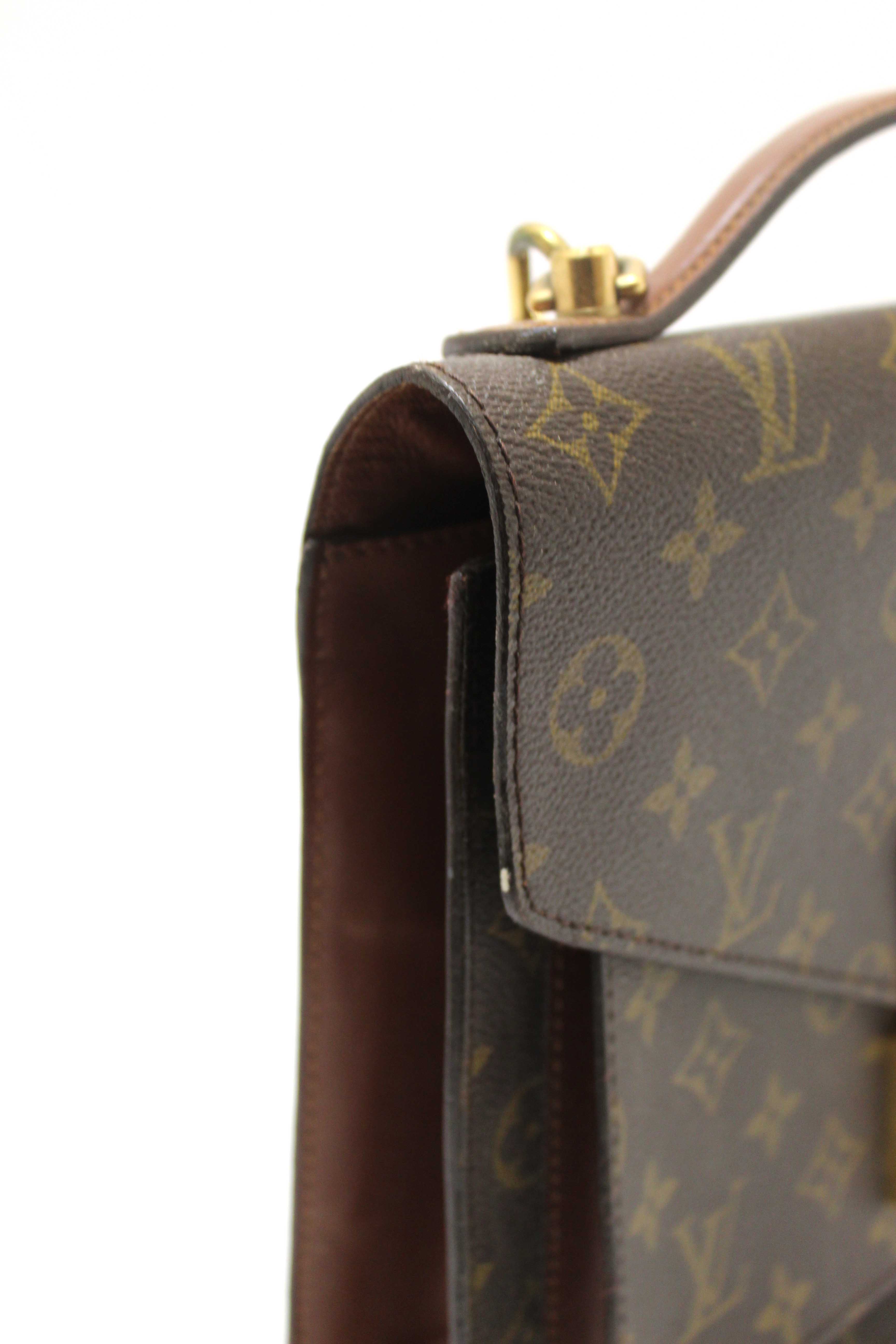 Authentic Louis Vuitton Vintage Classic Monogram Canvas Monceau 28 Bag