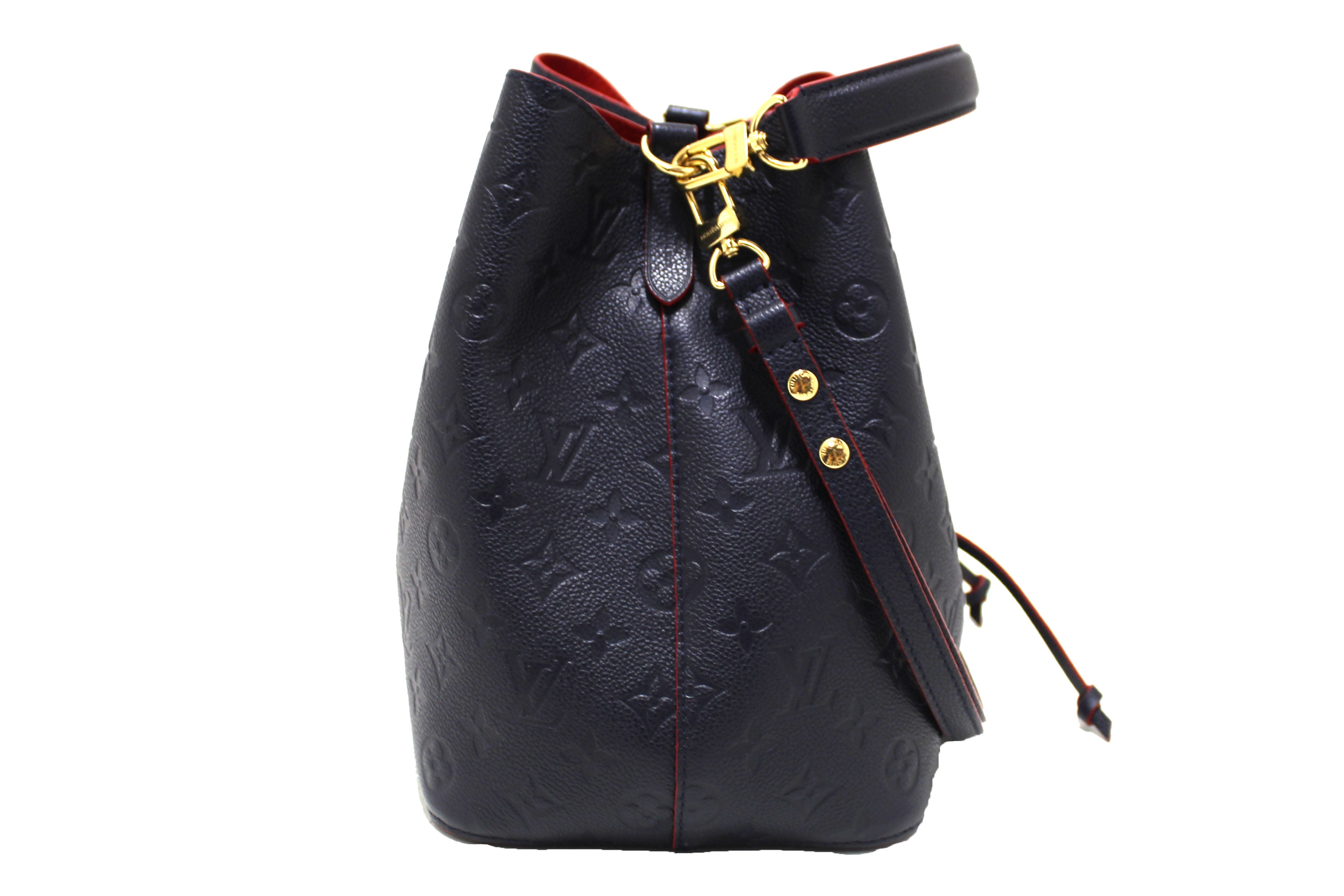 louis vuitton navy blue and red bag