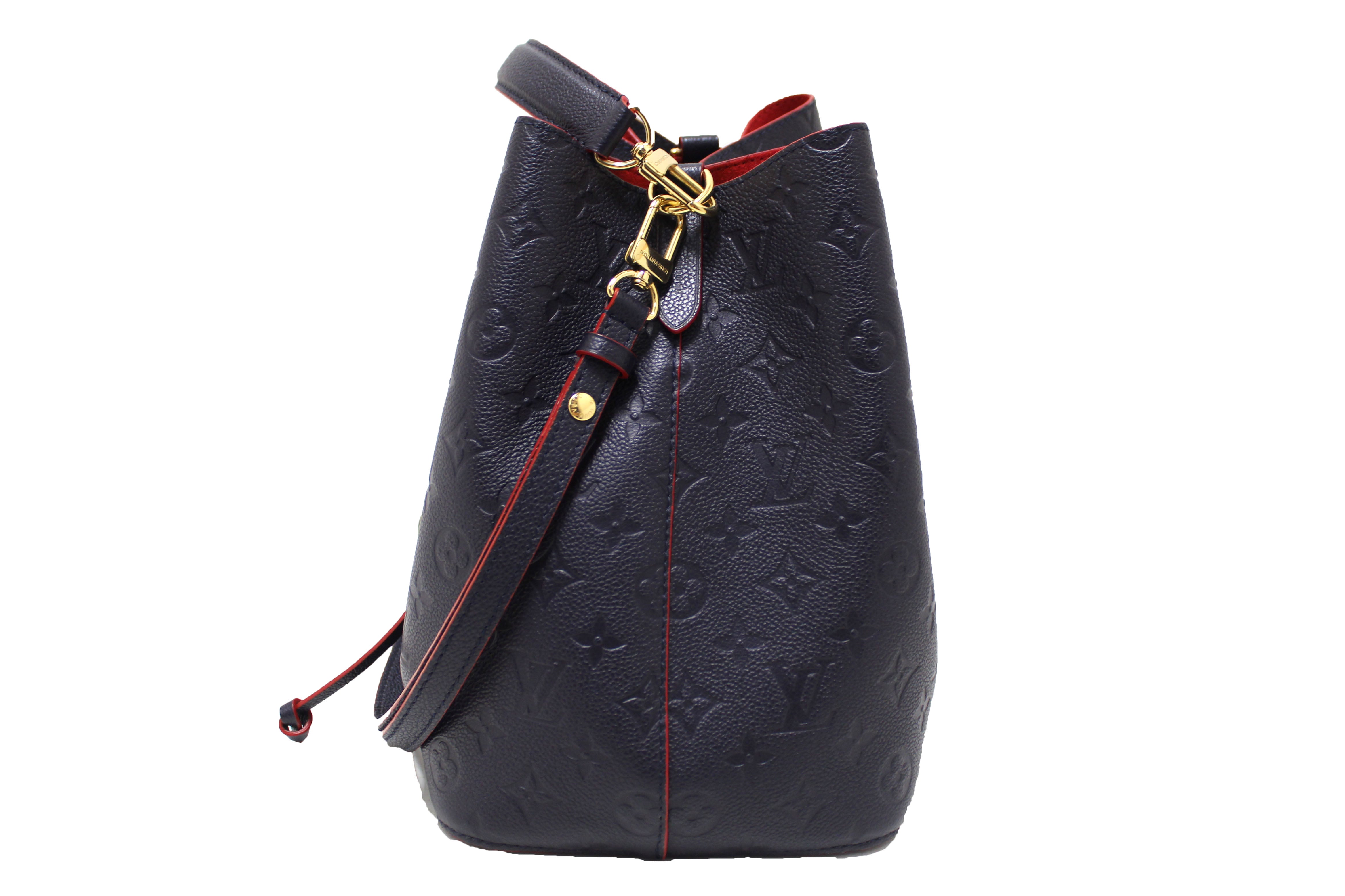 Louis Vuitton NeoNoe Bucket Bag Monogram Empreinte Leather MM Blue