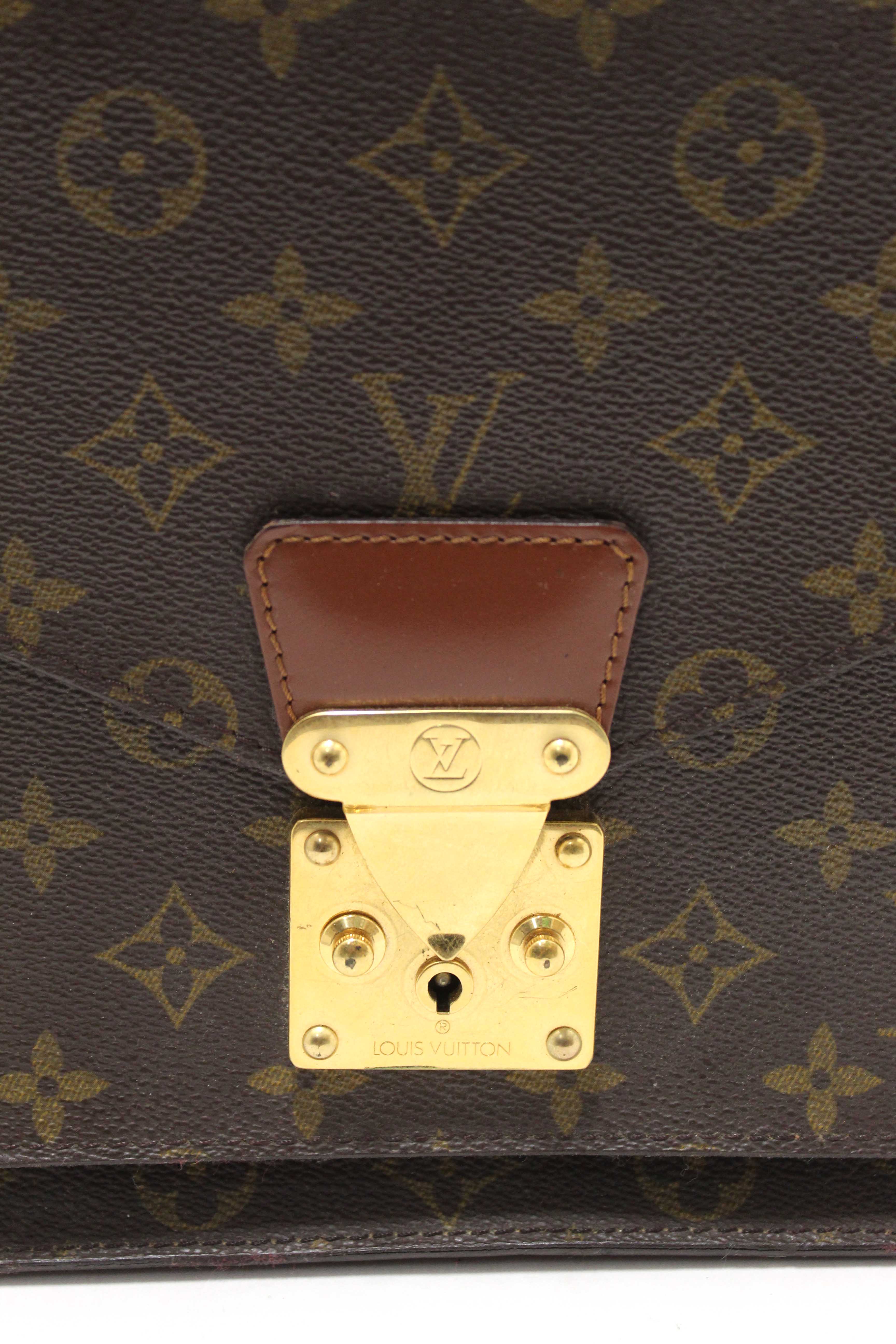 Authentic Louis Vuitton Vintage Classic Monogram Canvas Monceau 28 Bag