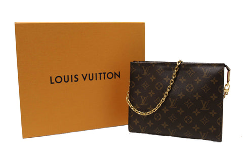 Authentic Louis Vuitton Classic Monogram Toiletry Pouch On Chain