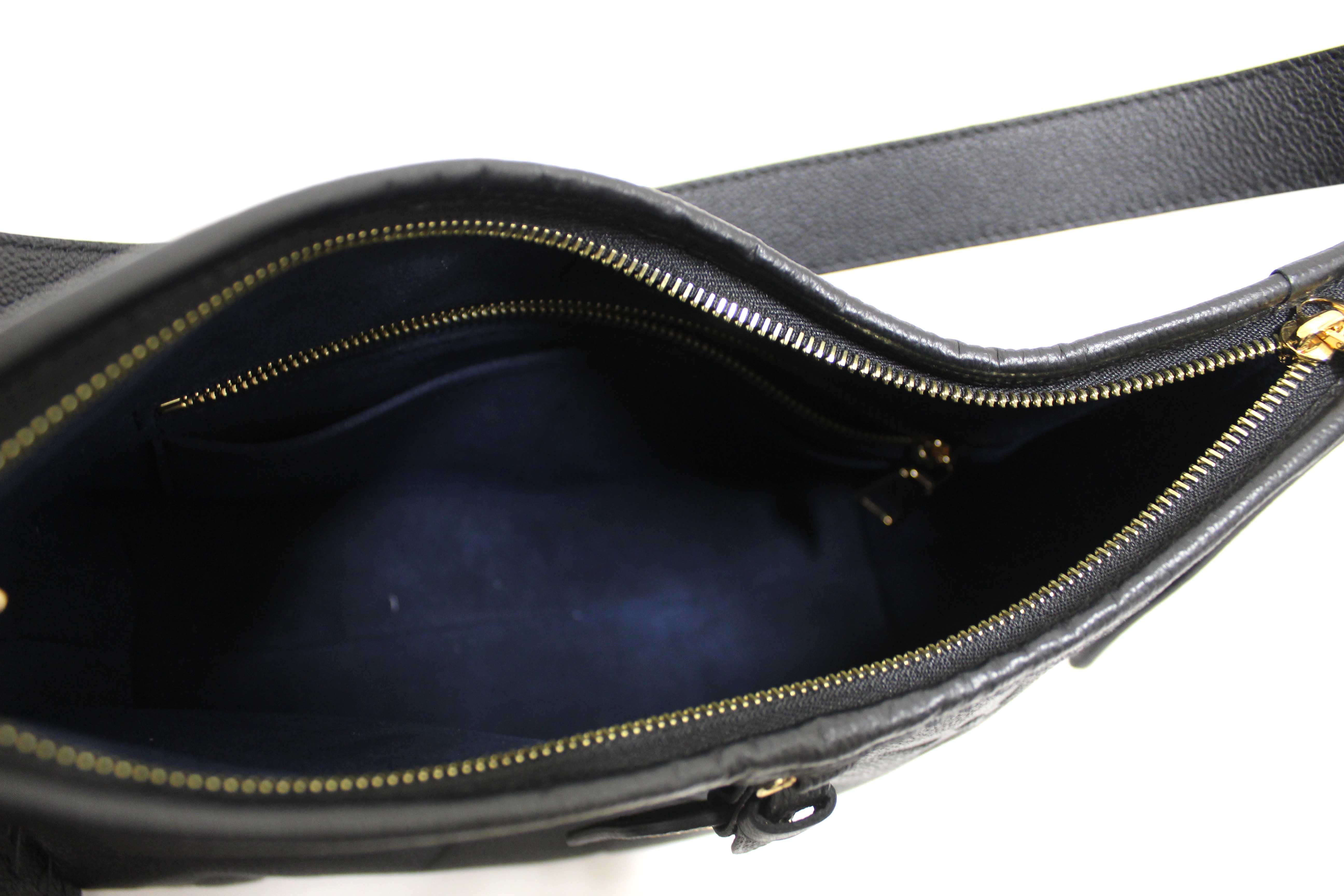 Authentic Louis Vuitton Black Monogram Empreinte Leather CarryAll PM Bag