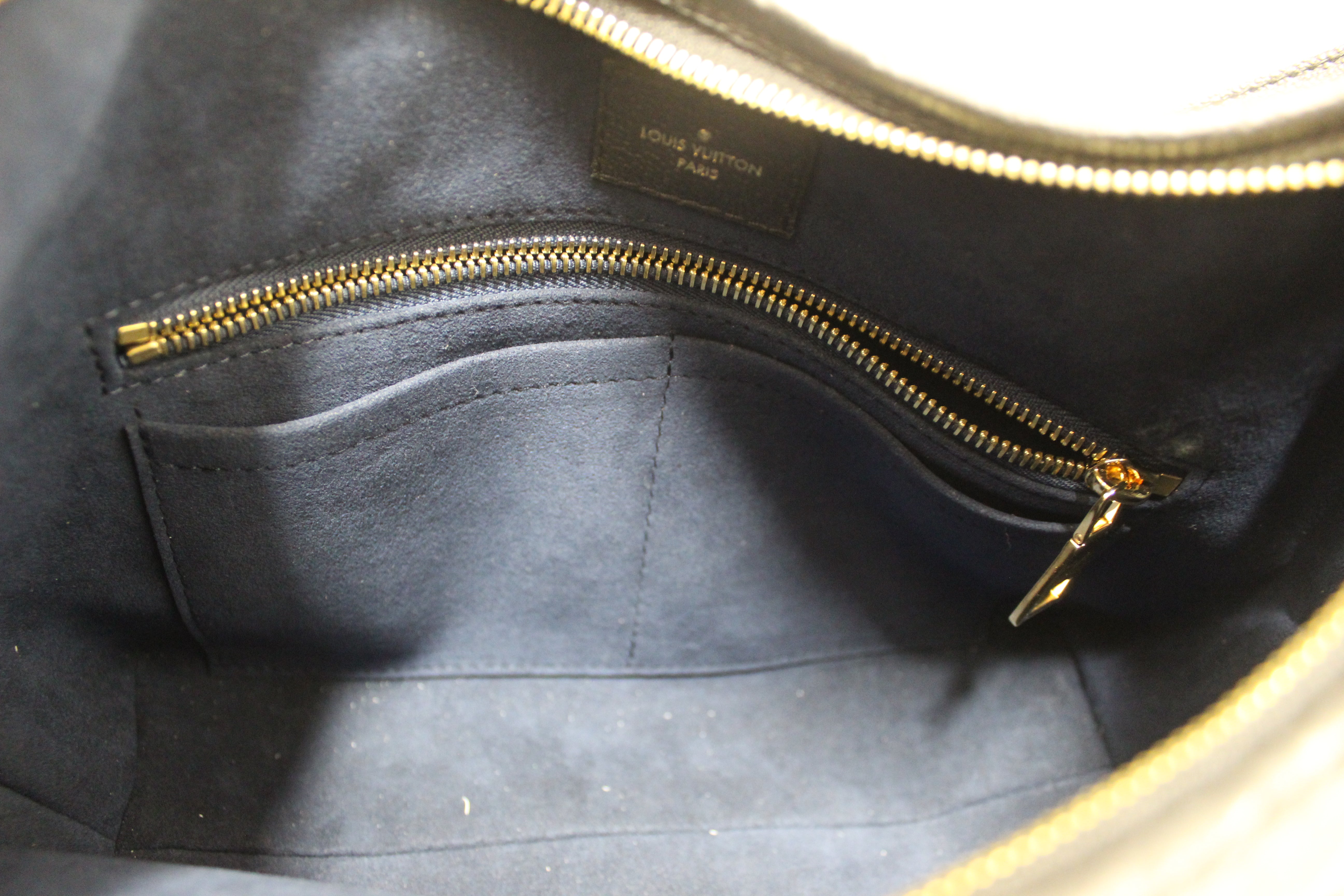 Authentic Louis Vuitton Black Monogram Empreinte Leather CarryAll PM Bag