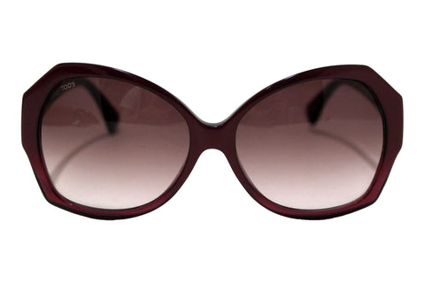 Authentic Tod's Burgandy Frame Oversized Sunglasses
