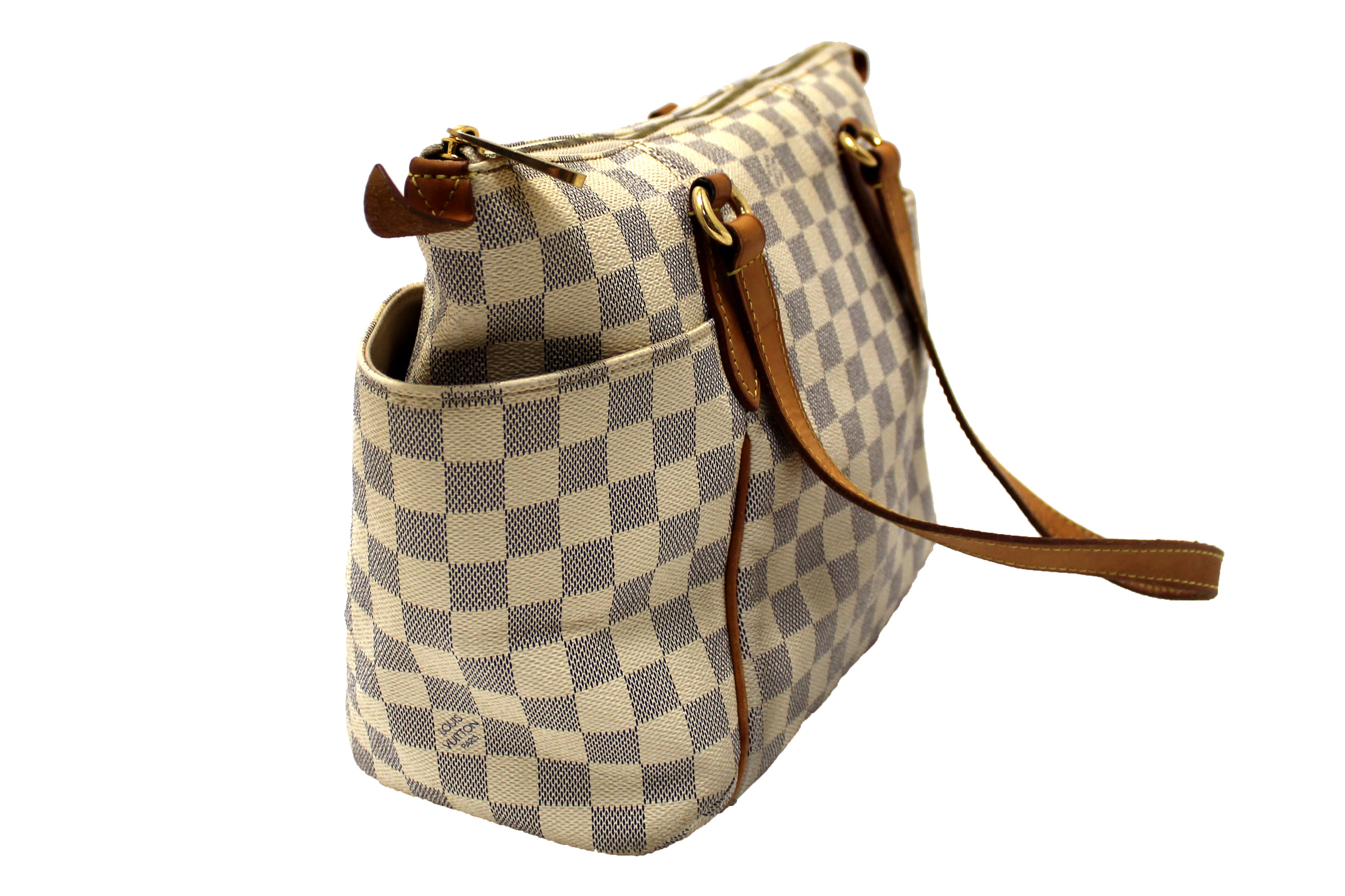 Authentic Louis Vuitton Damier Azur Totally PM Tote Shoulder Bag