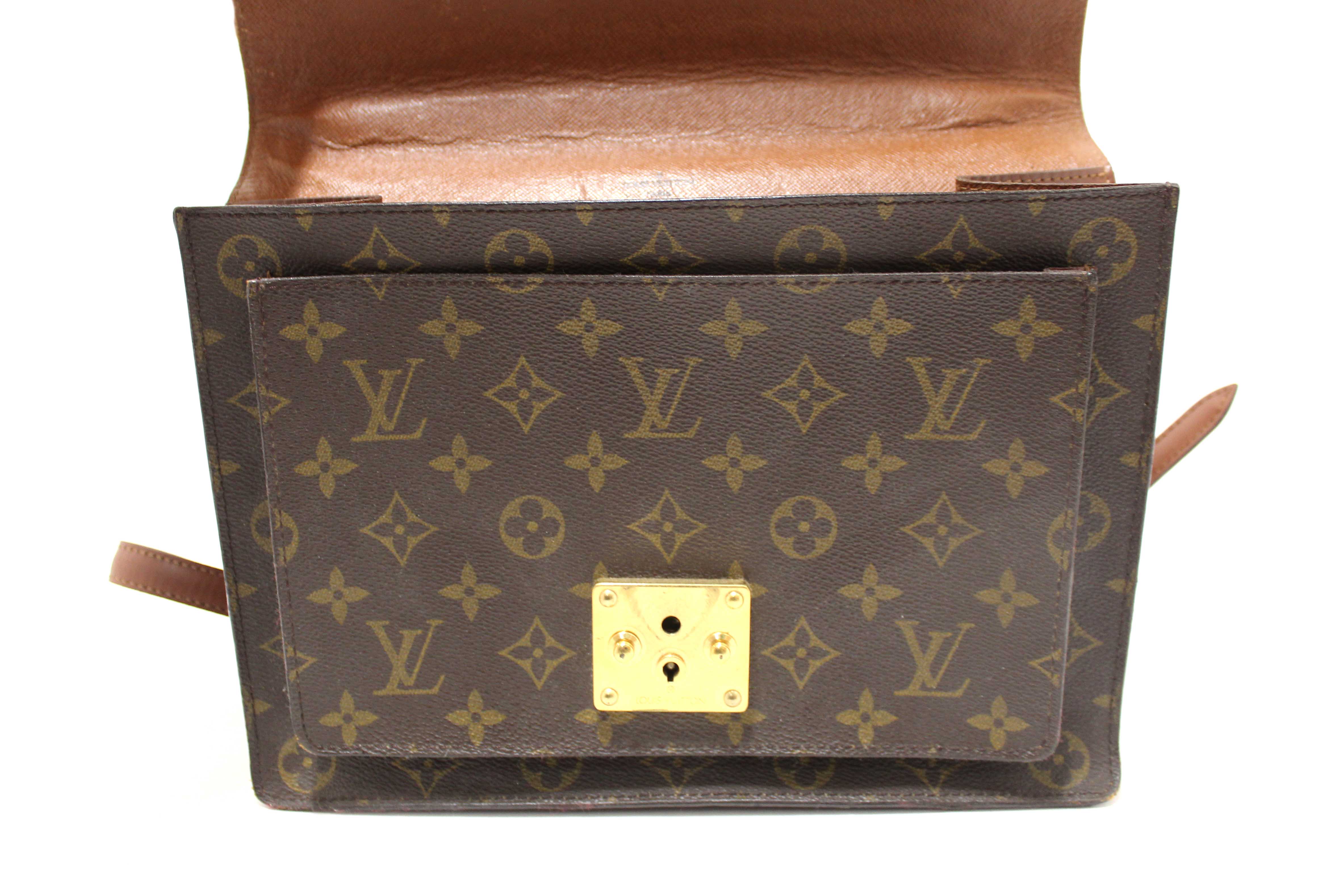 Authentic Louis Vuitton Vintage Classic Monogram Canvas Monceau 28 Bag