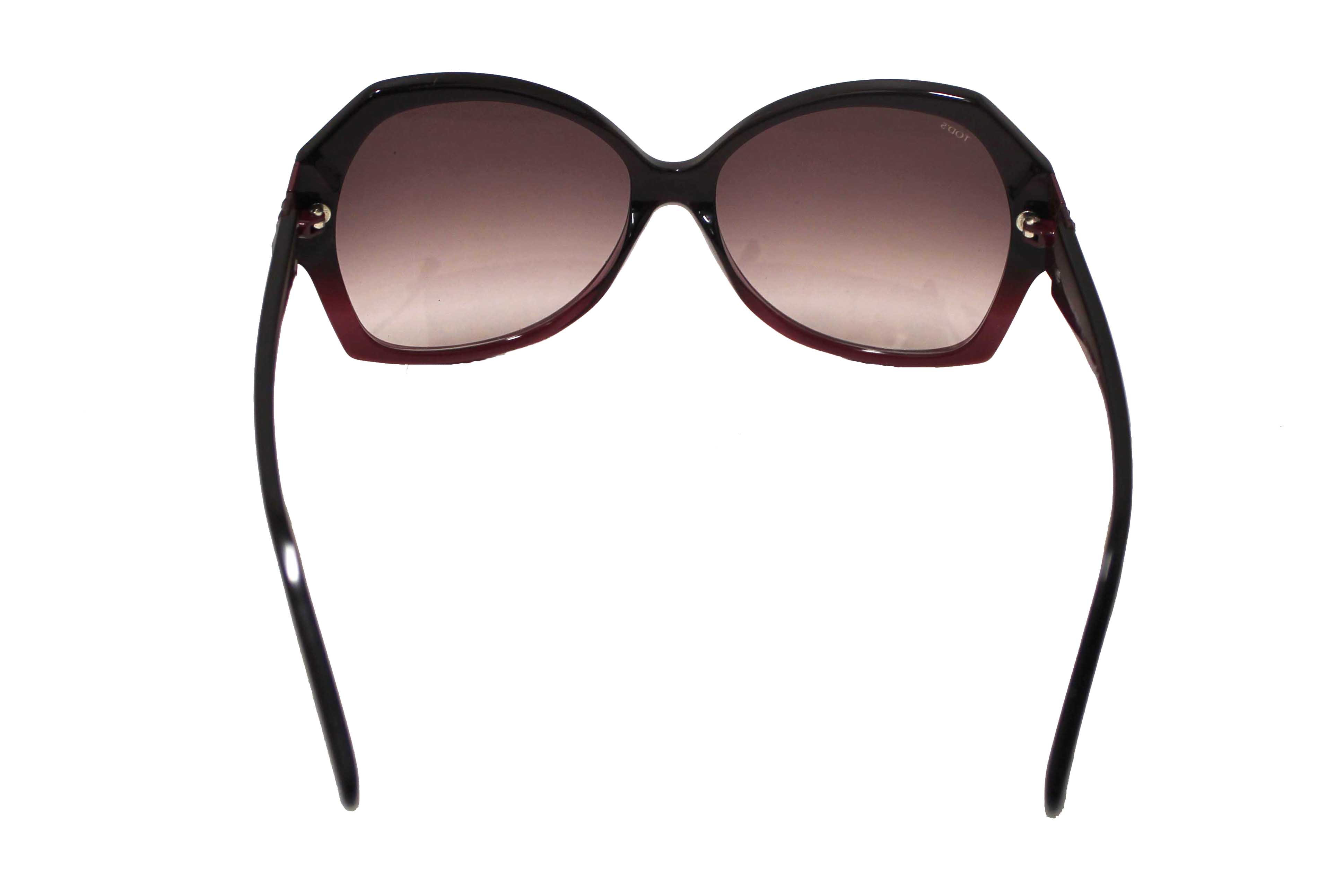 Authentic Tod's Burgandy Frame Oversized Sunglasses