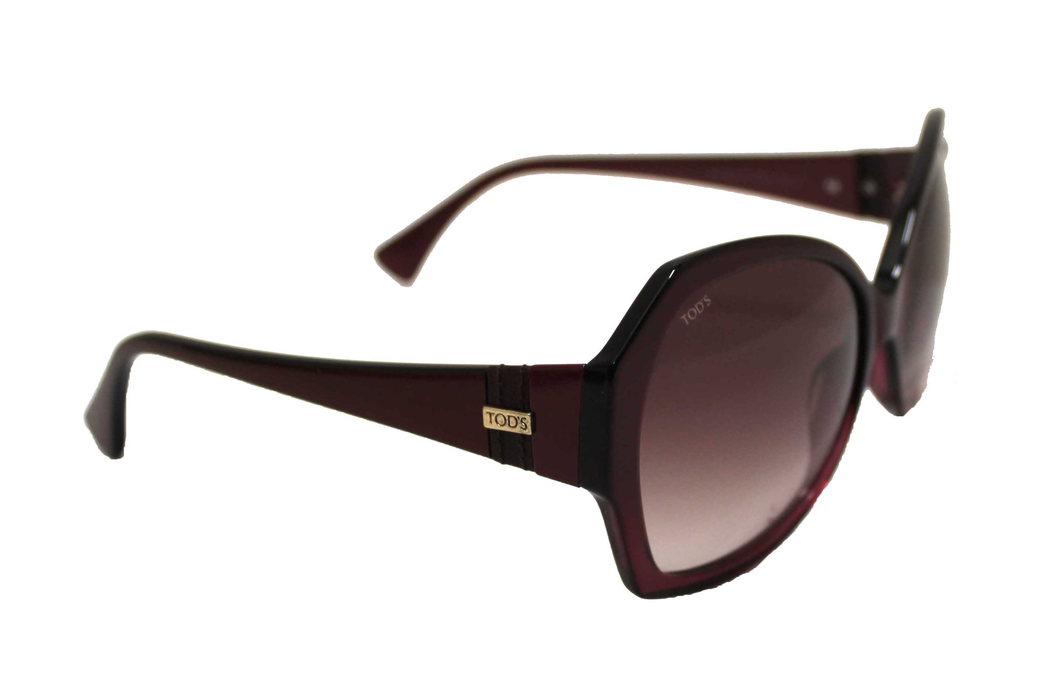 Authentic Tod's Burgandy Frame Oversized Sunglasses