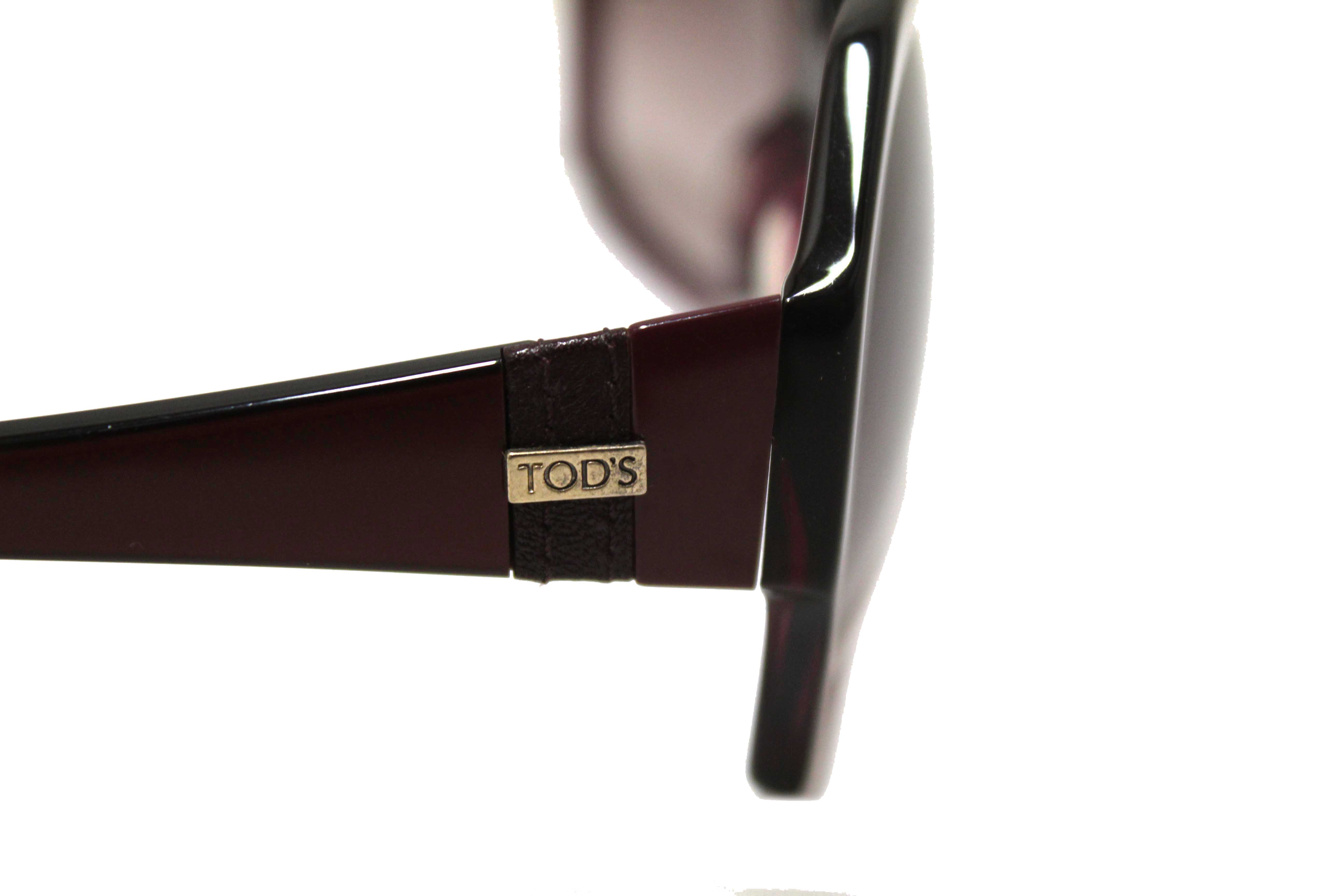 Authentic Tod's Burgandy Frame Oversized Sunglasses