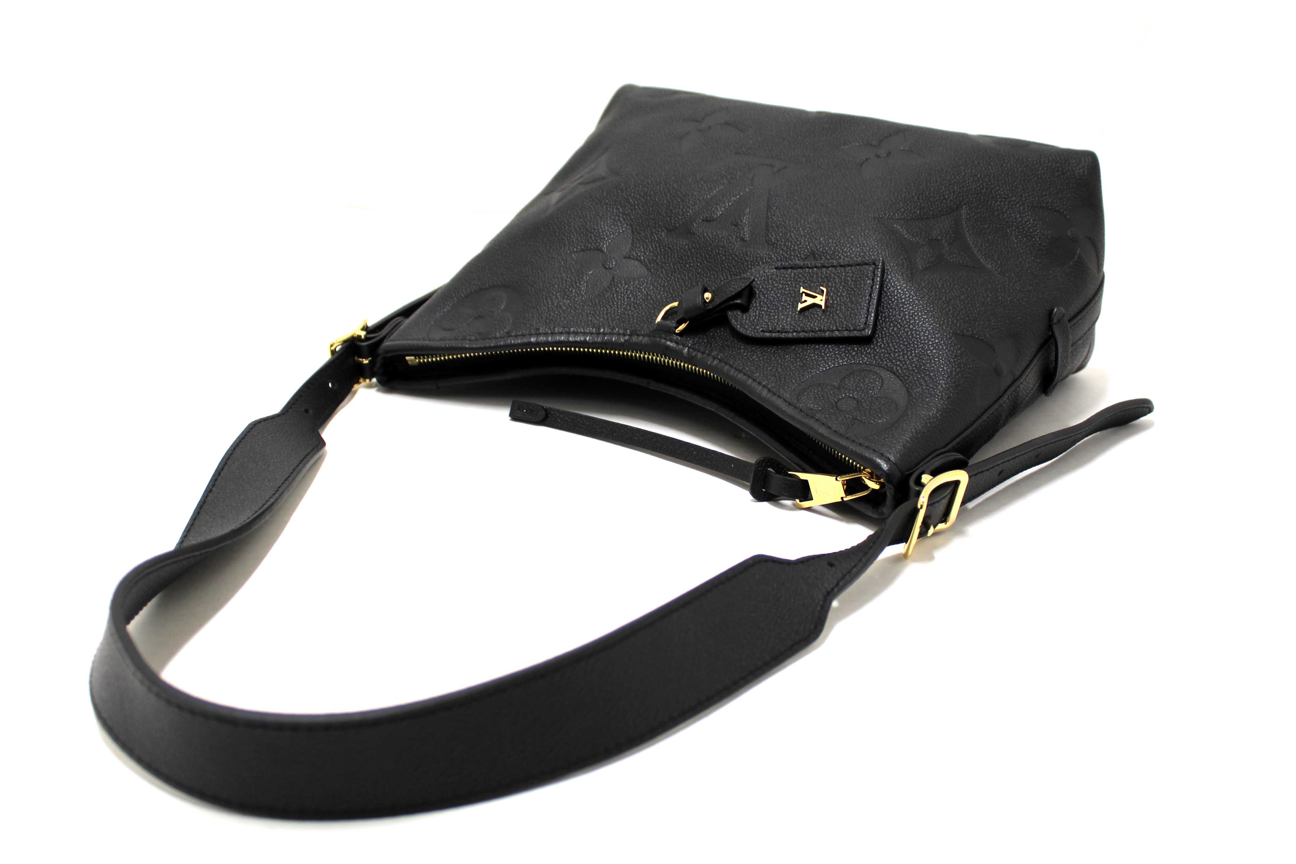 Authentic Louis Vuitton Black Monogram Empreinte Leather CarryAll PM Bag