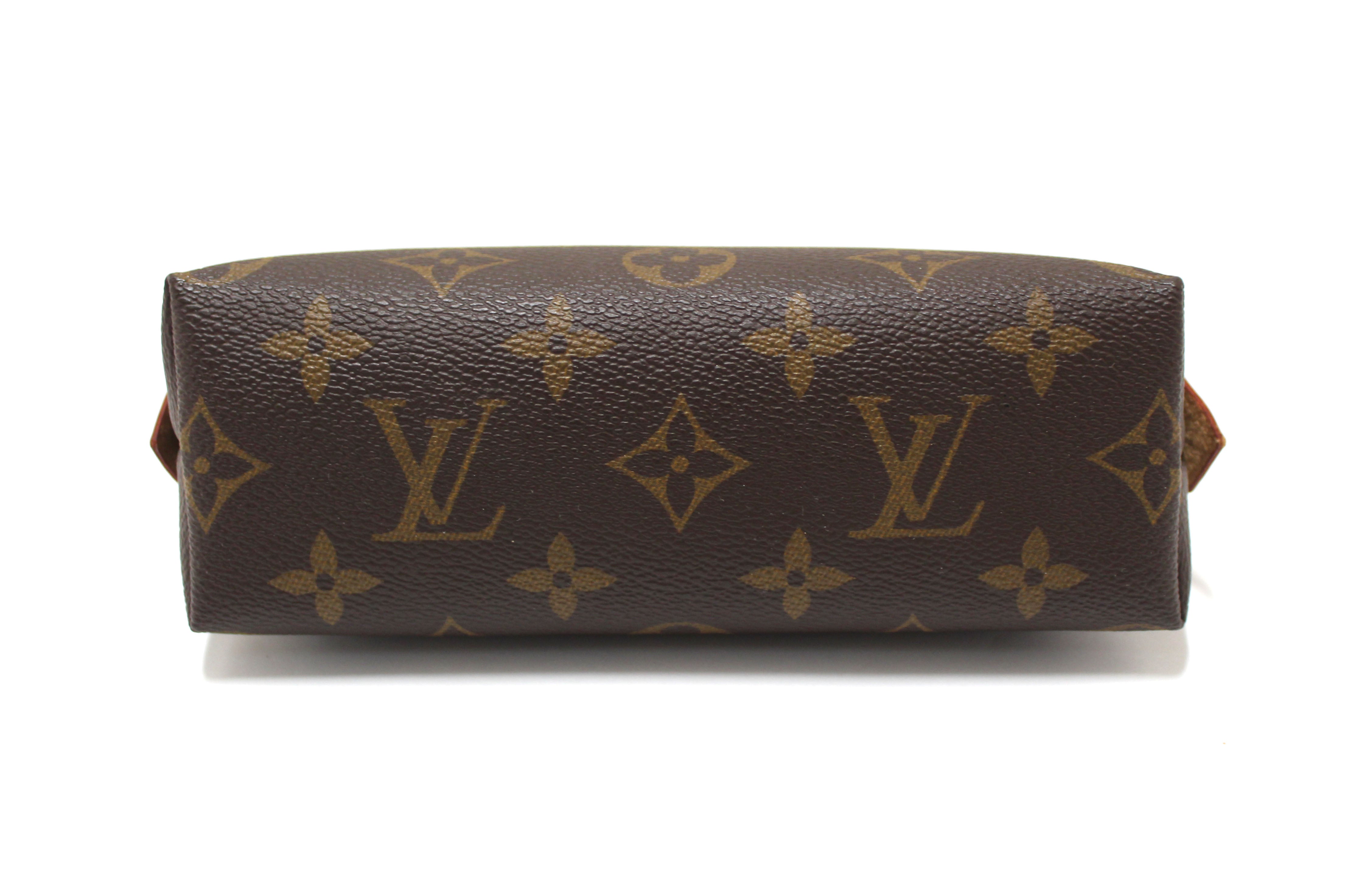 Authentic Louis Vuitton Classic Monogram Canvas Cosmetic Pouch Bag