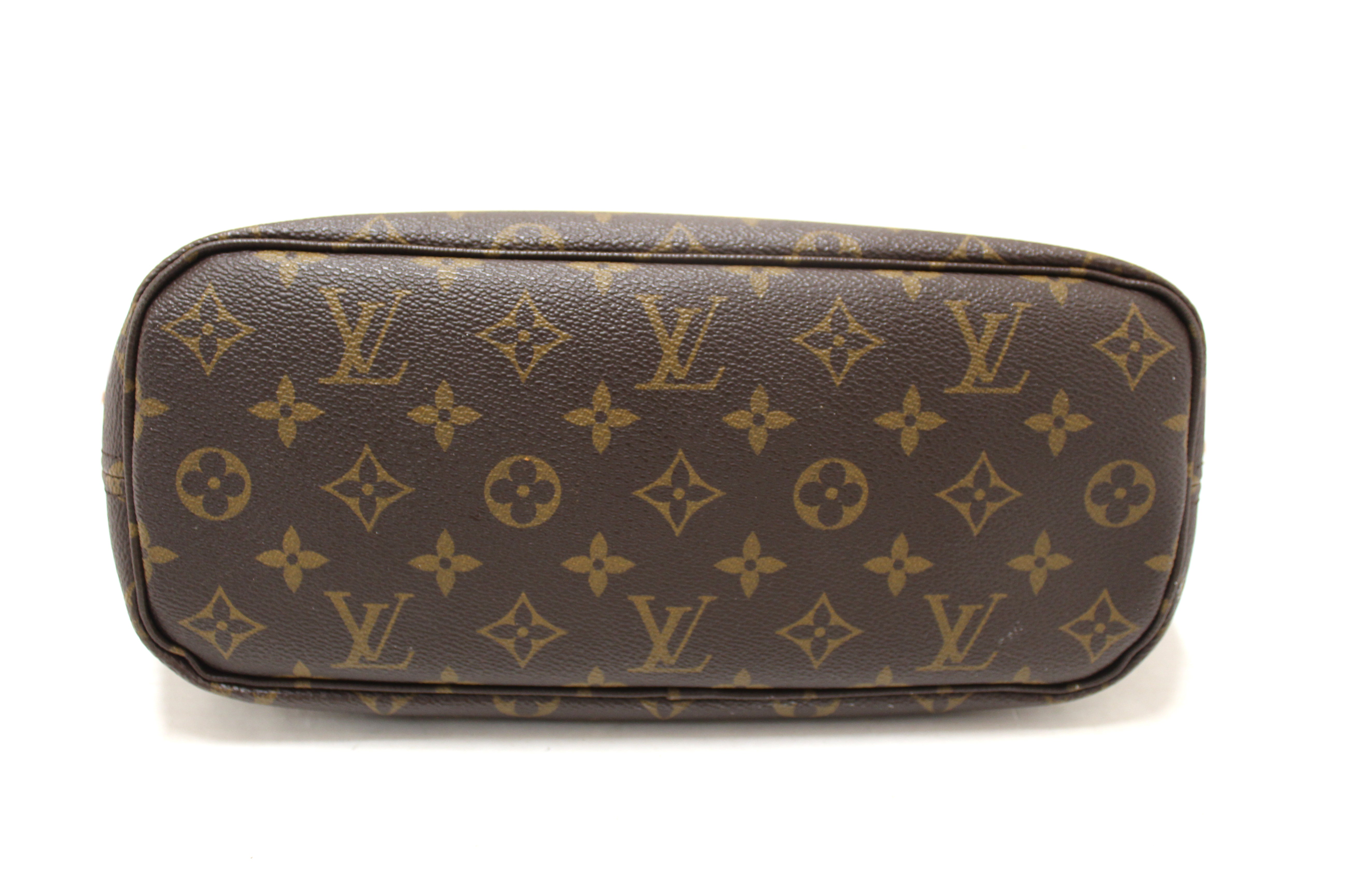 Authentic Louis Vuitton Classic Monogram Neverfull PM Tote Shoulder Bag