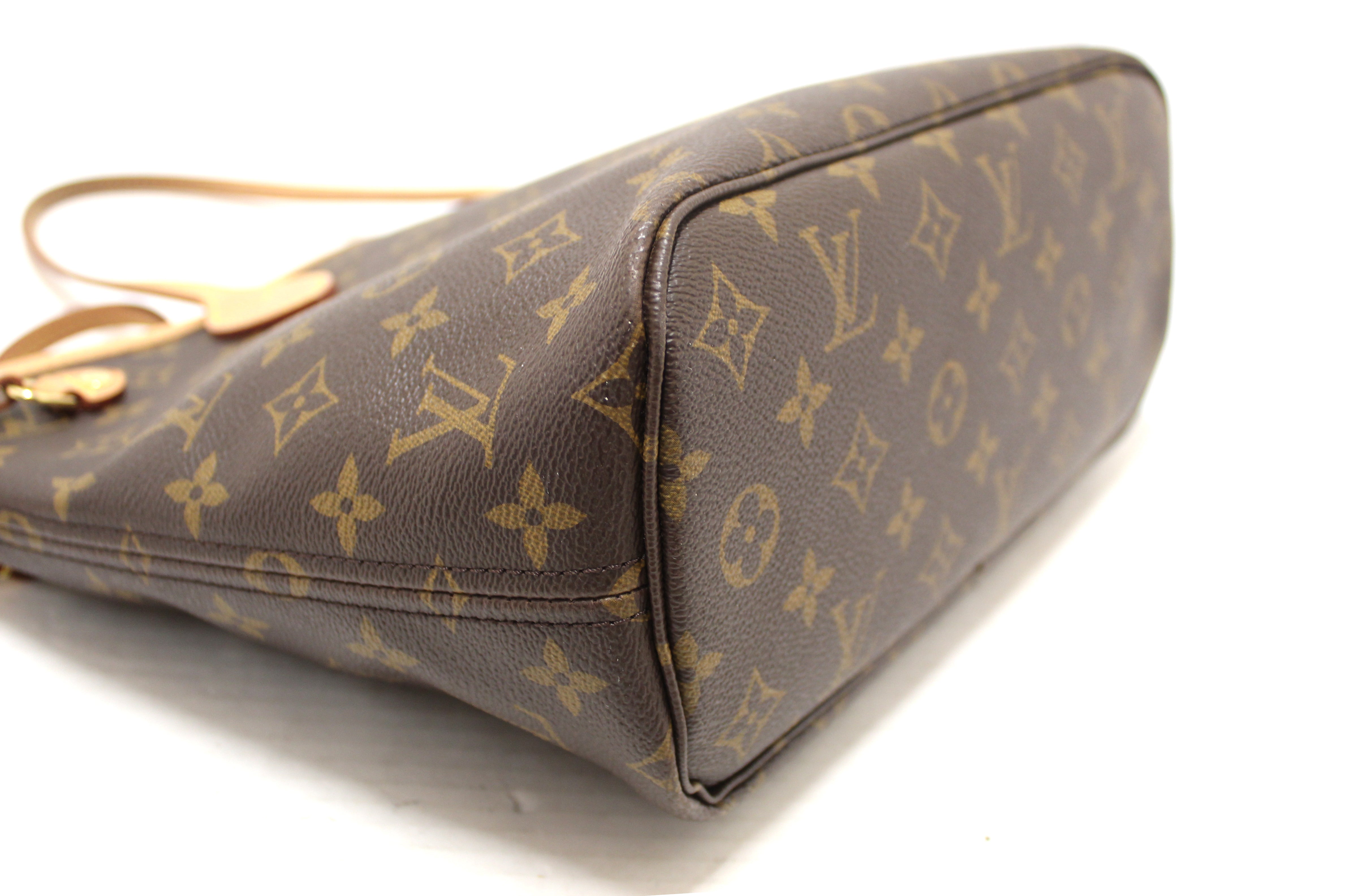 Authentic Louis Vuitton Classic Monogram Neverfull PM Tote Shoulder Bag
