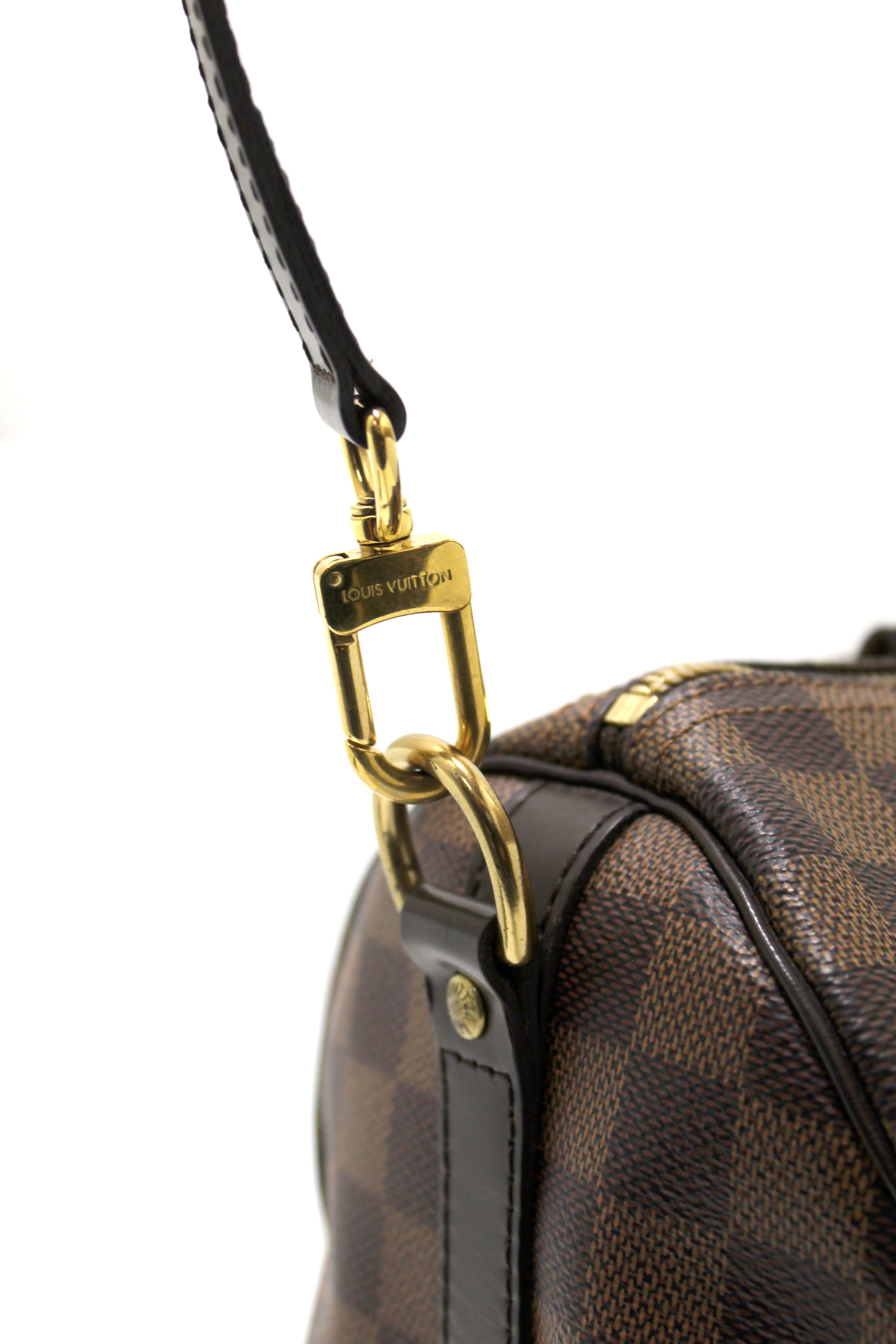 Authentic Louis Vuitton Damier Ebene Speedy 30 Bandouliere Bag