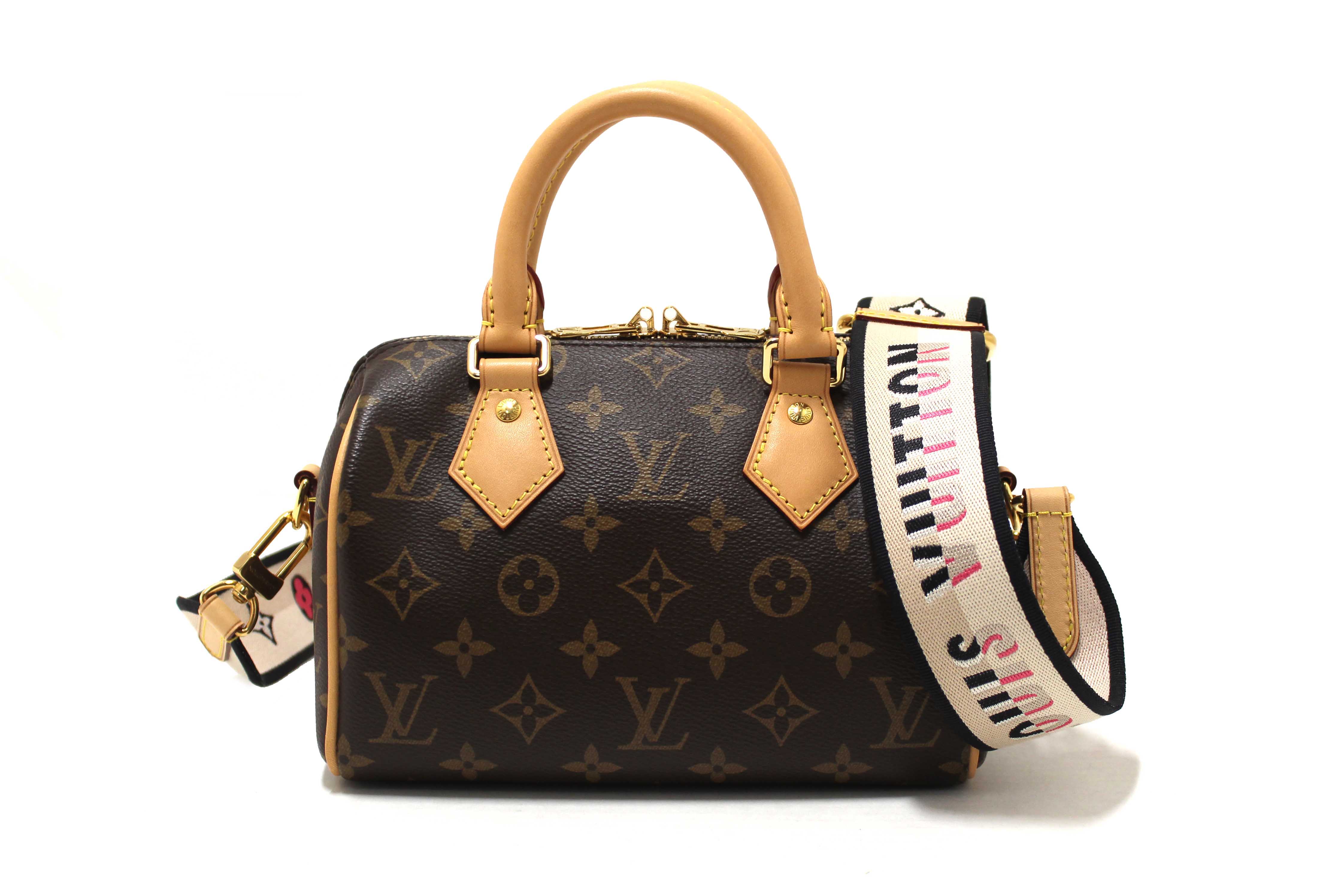 Authentic Louis Vuitton Classic Monogram Speedy 20 Bandoulière Bag