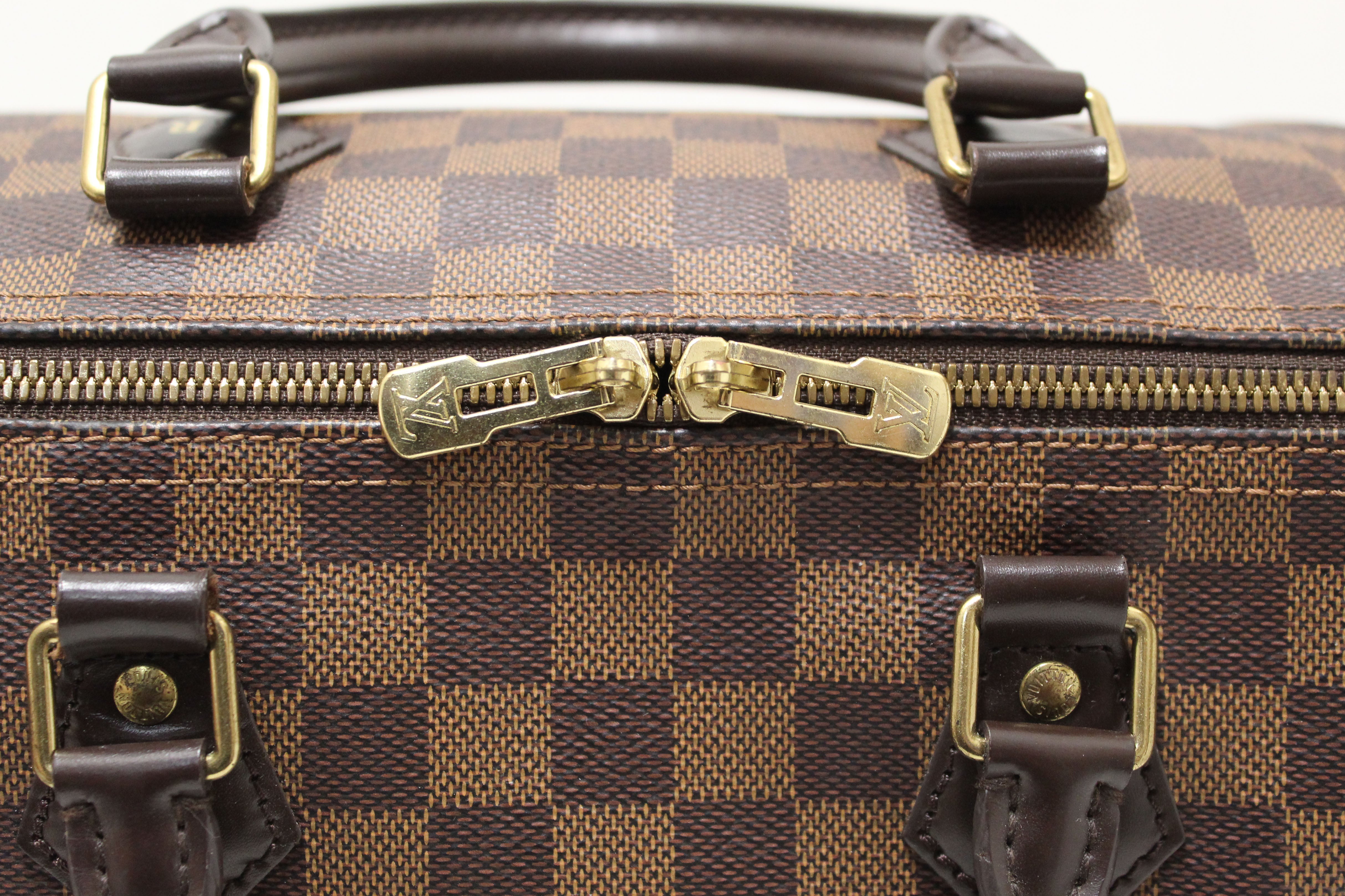 Authentic Louis Vuitton Damier Ebene Speedy 30 Bandouliere Bag