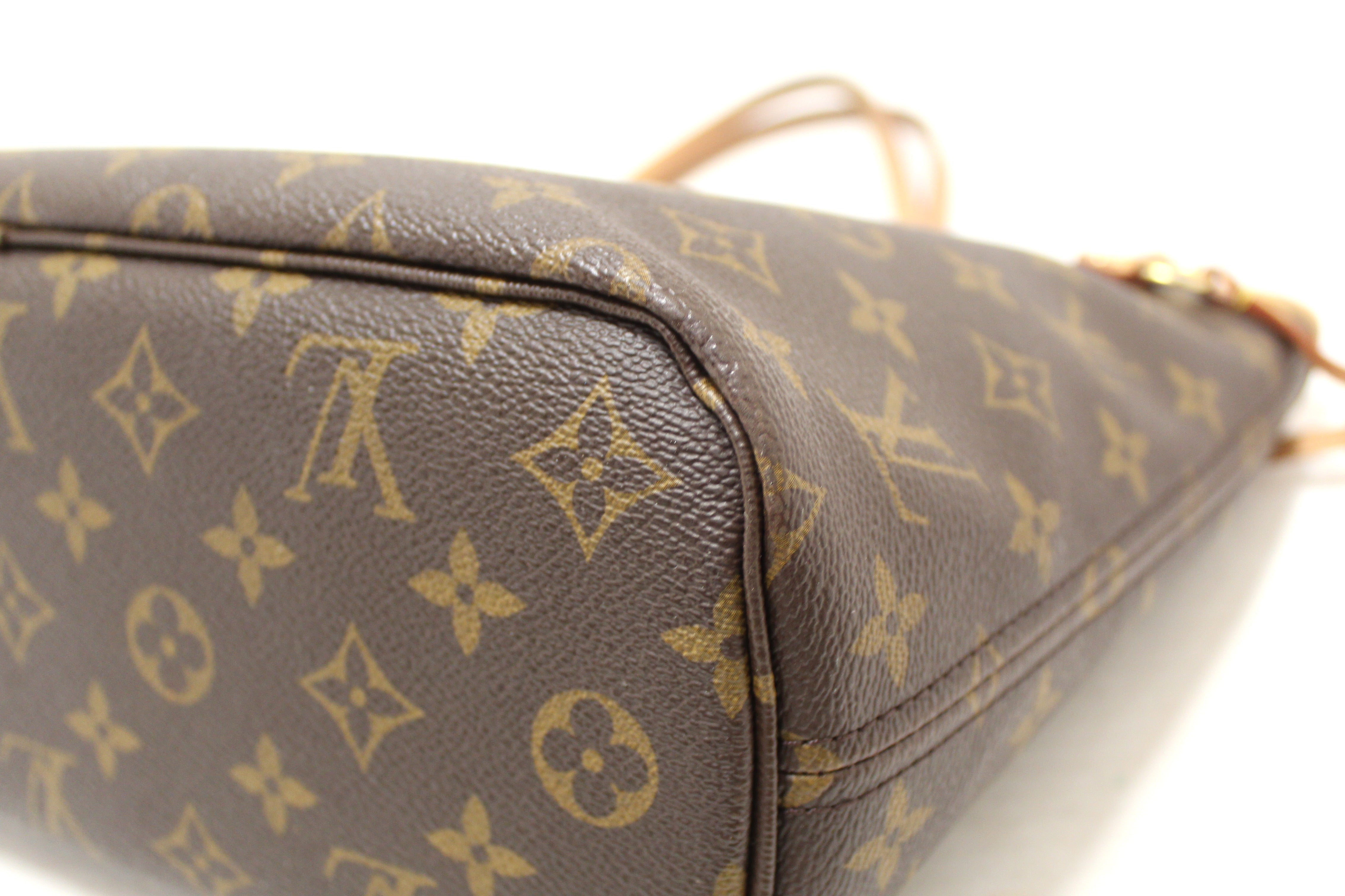 Authentic Louis Vuitton Classic Monogram Neverfull PM Tote Shoulder Bag