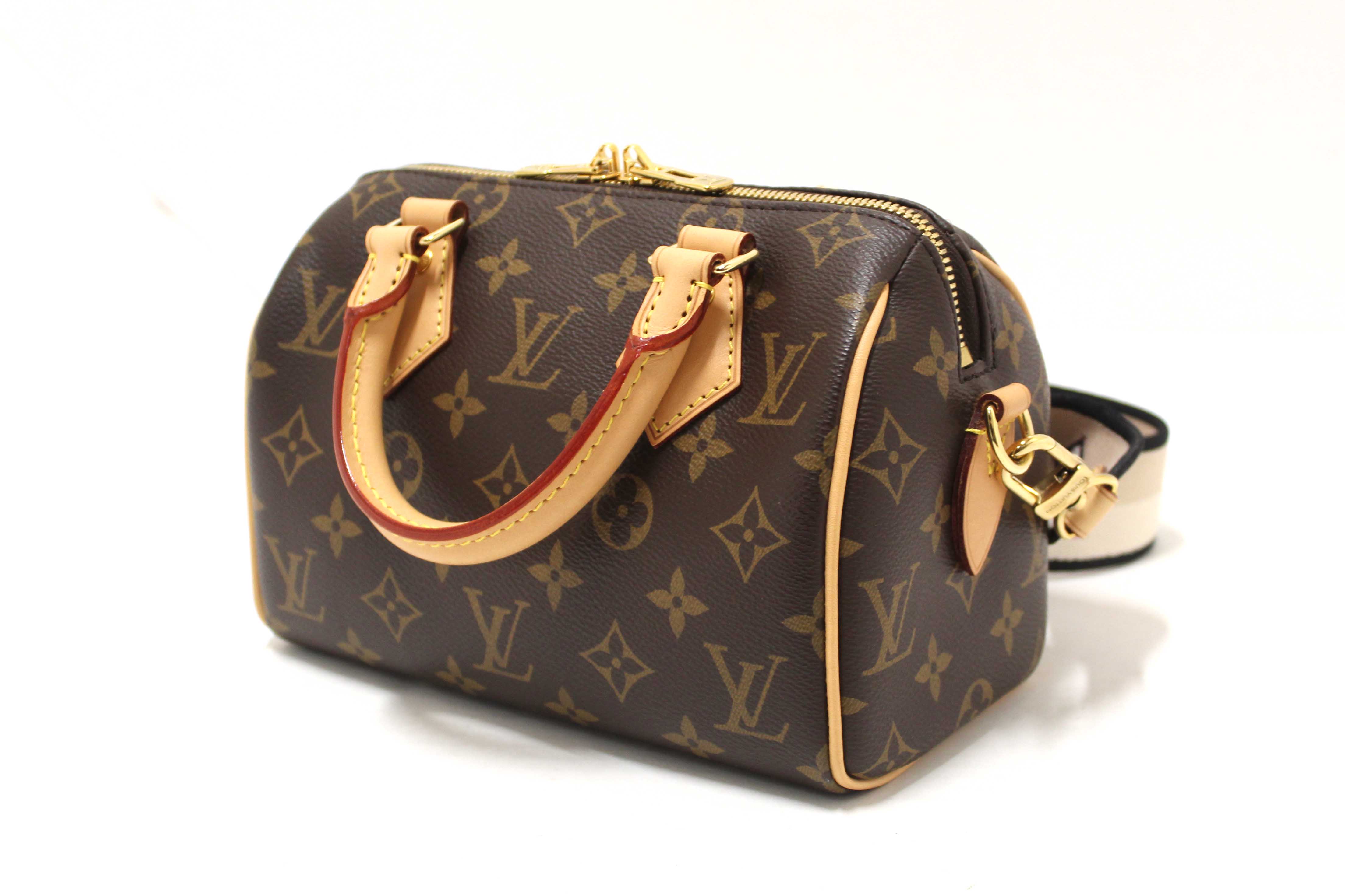 Authentic Louis Vuitton Classic Monogram Speedy 20 Bandoulière Bag