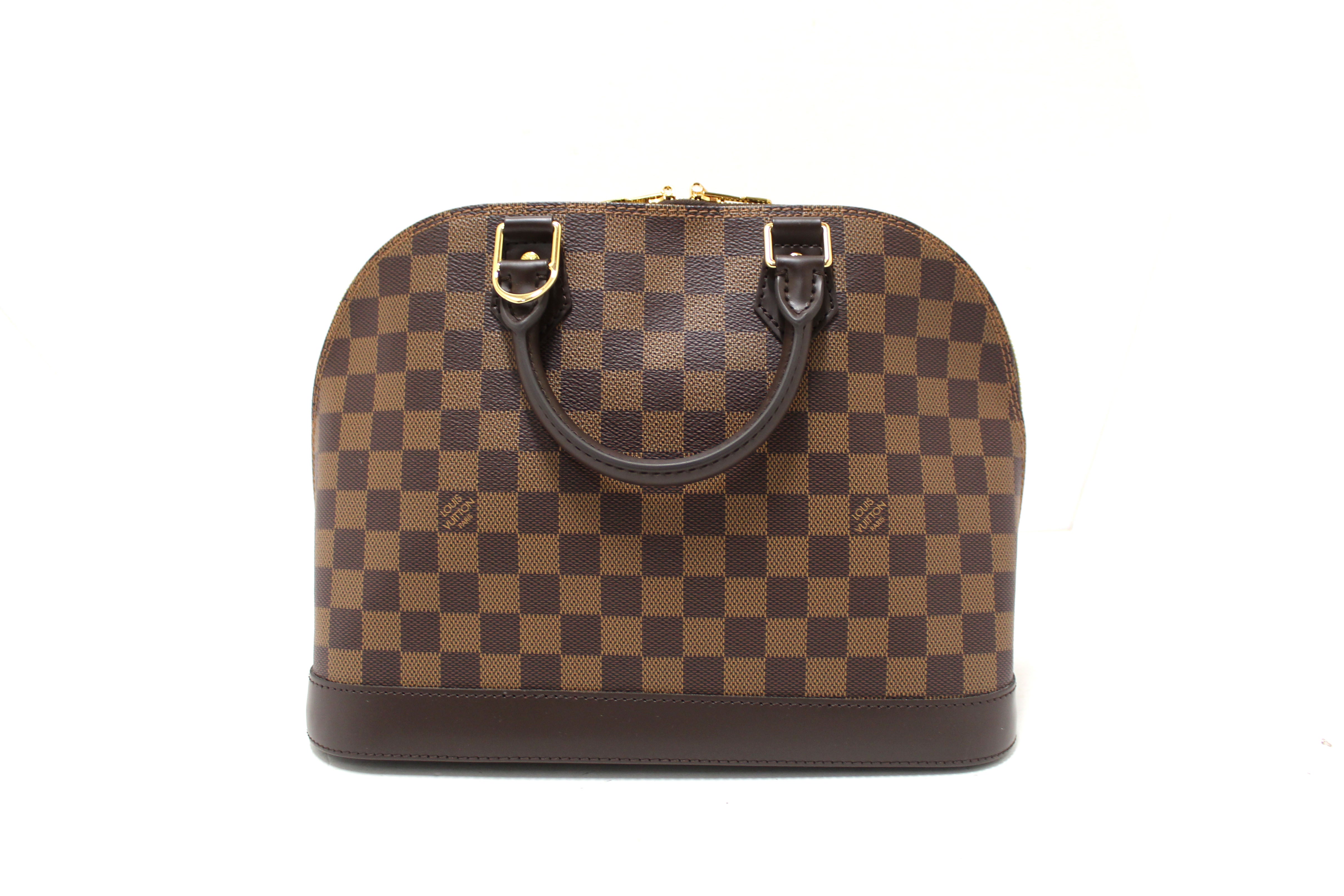 Authentic New Louis Vuitton Damier Ebene Canvas Classic Alma PM Hand Bag