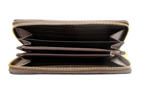 Authentic Gucci GG Supreme Ophidia Zip Around Wallet 523154