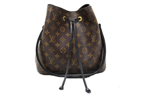 Authentic Louis Vuitton Classic Monogram Black NeoNoe Shoulder Bag