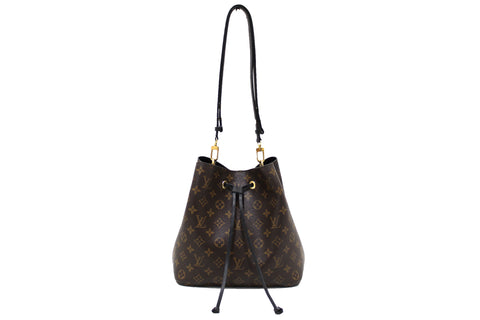 Authentic Louis Vuitton Classic Monogram Black NeoNoe Shoulder Bag