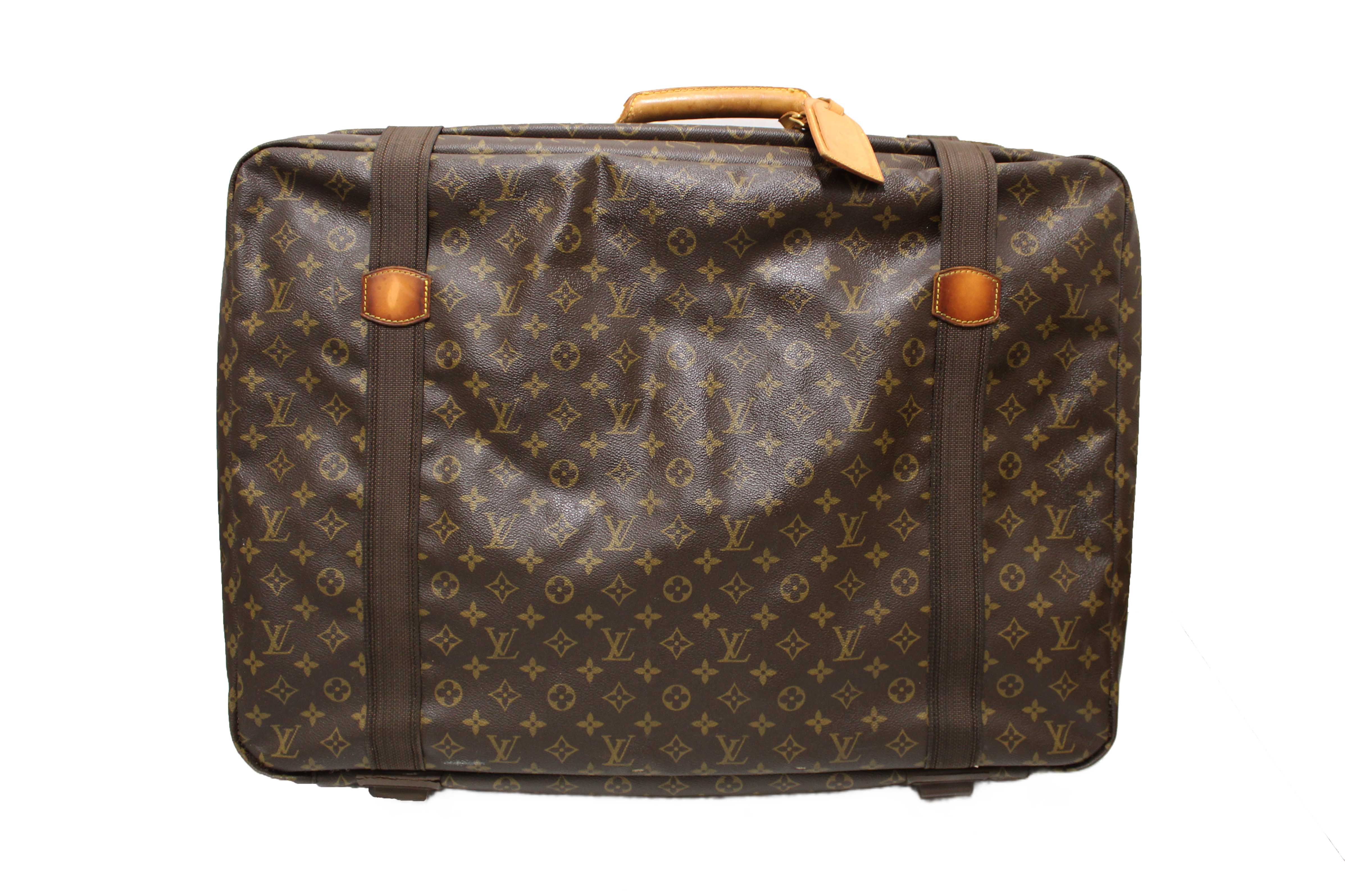 Authentic Louis Vuitton Classic Monogram Canvas Satellite 65 Suitcase
