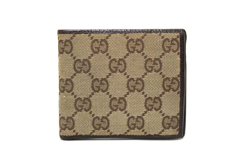 Authentic Gucci Brown GG Signature Men's Wallet 04862
