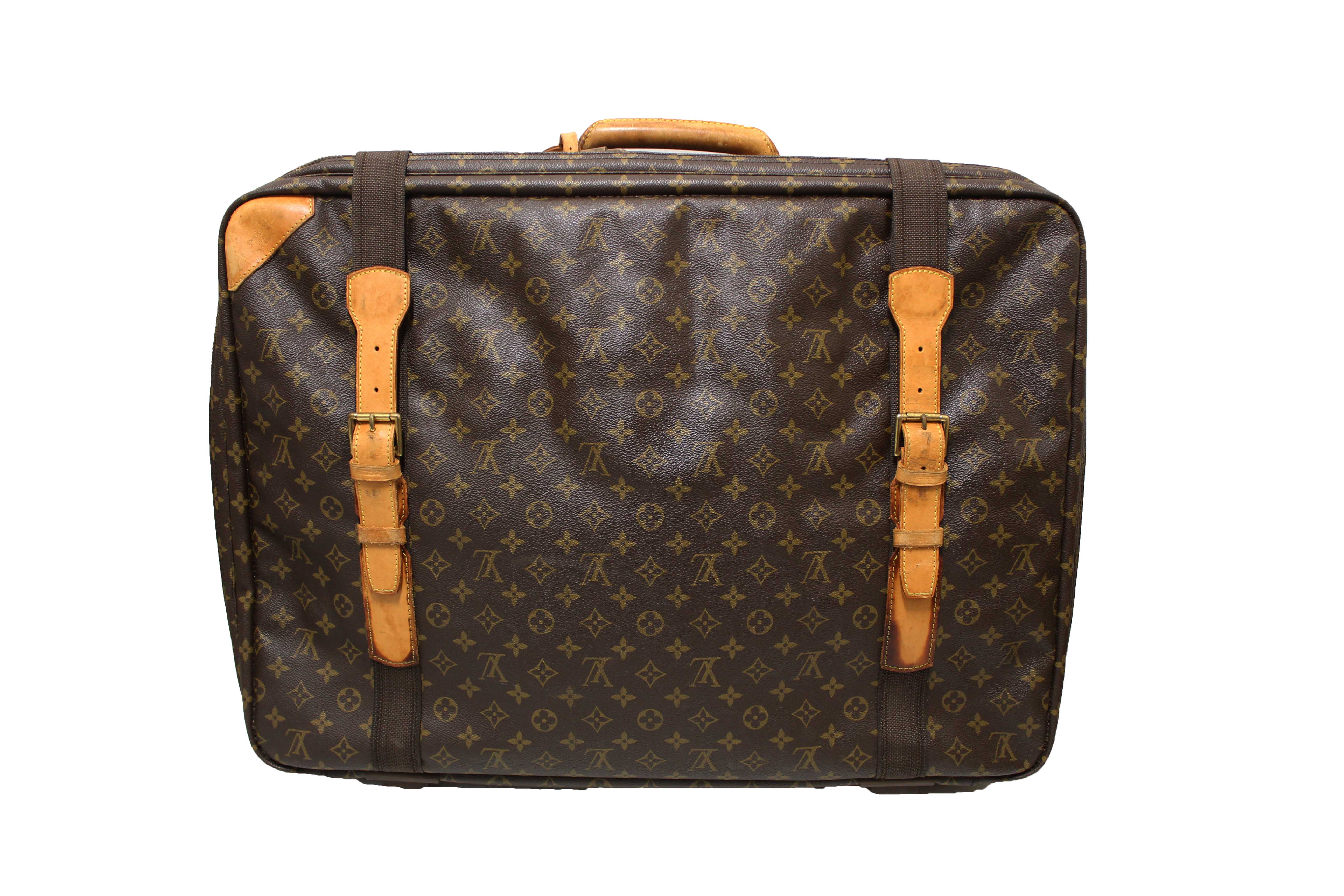 Authentic Louis Vuitton Classic Monogram Canvas Satellite 65 Suitcase