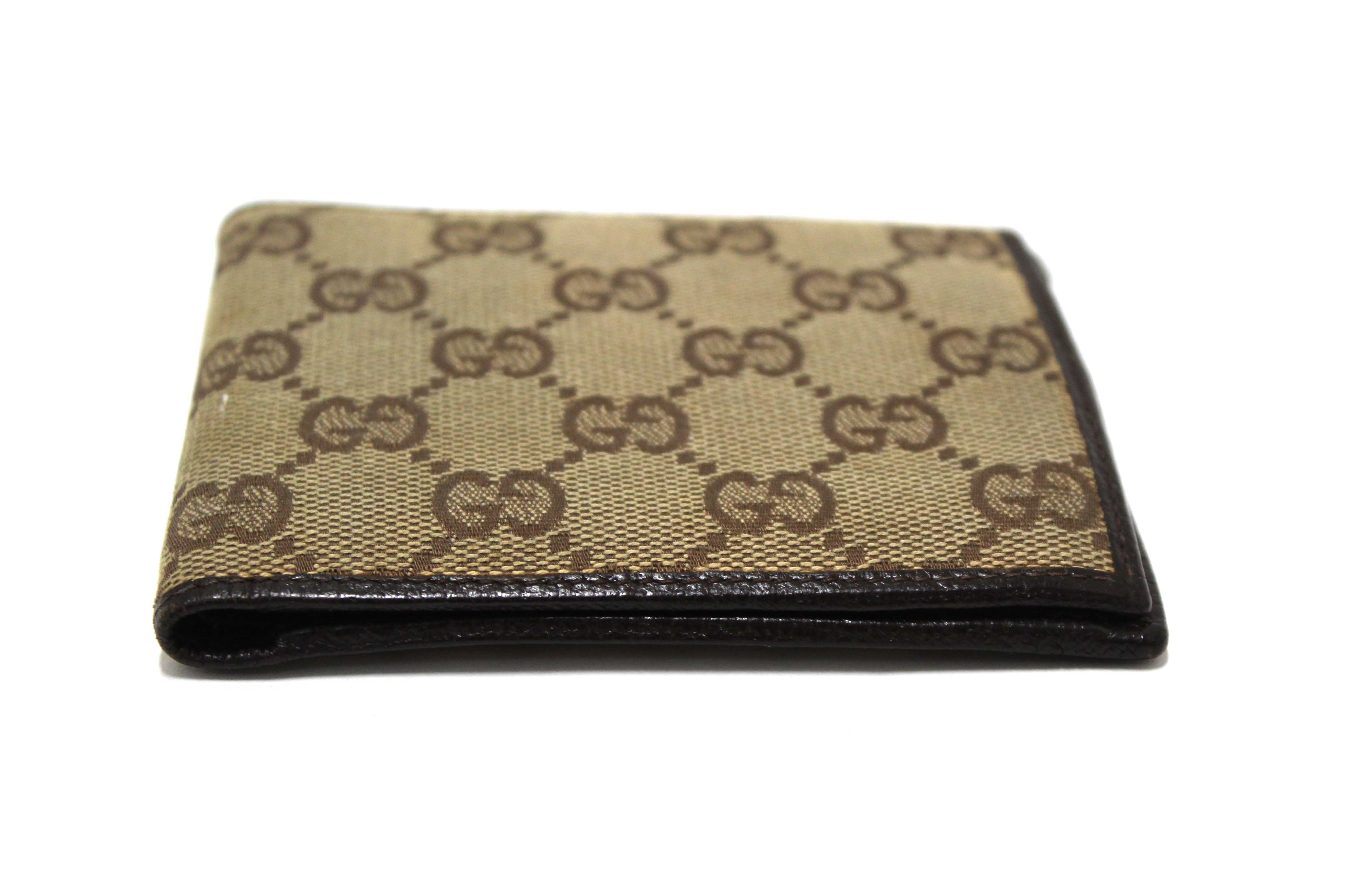 Authentic Gucci Brown GG Signature Men's Wallet 04862
