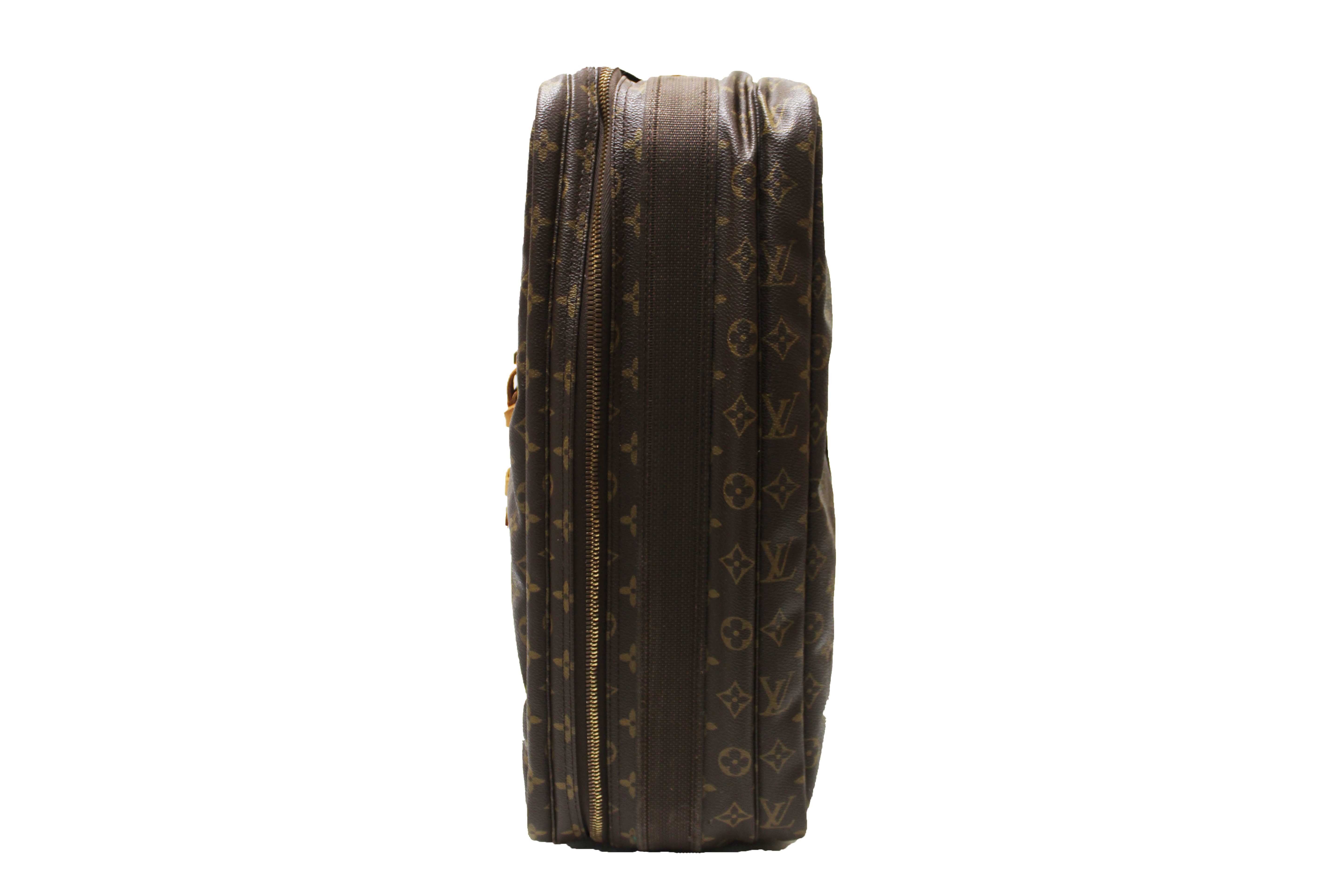 Authentic Louis Vuitton Classic Monogram Canvas Satellite 65 Suitcase