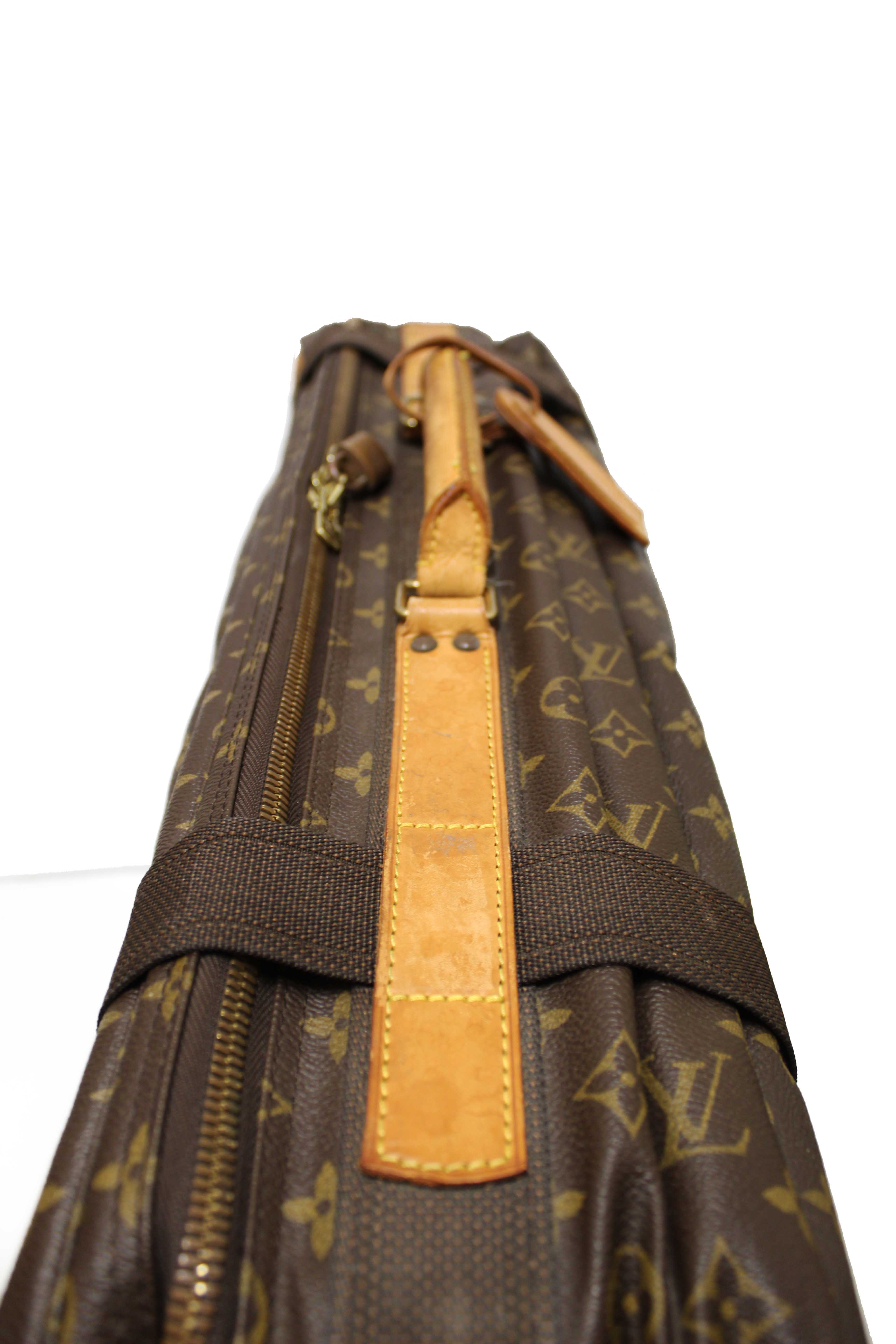 Authentic Louis Vuitton Classic Monogram Canvas Satellite 65 Suitcase