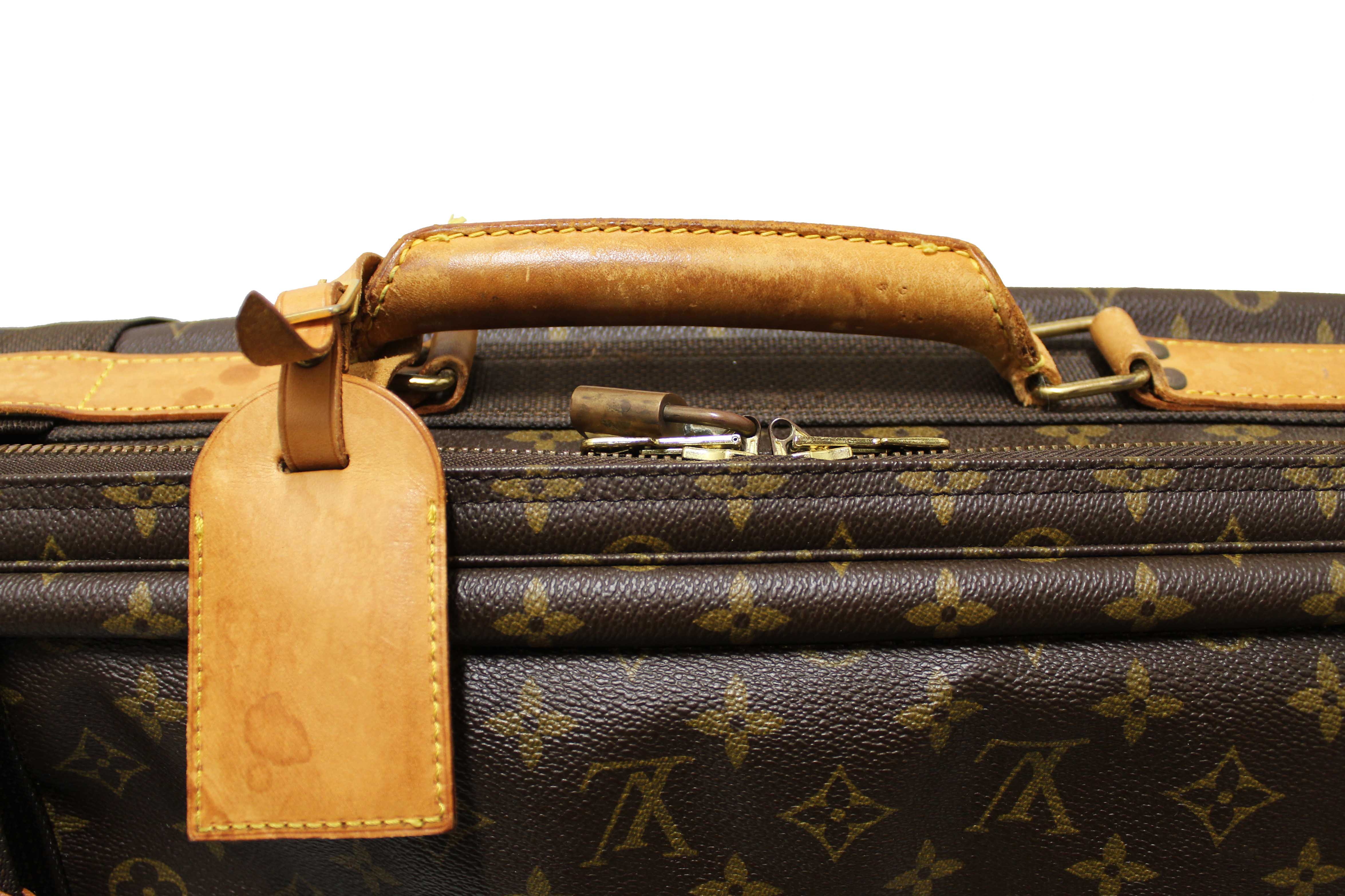 Authentic Louis Vuitton Classic Monogram Canvas Satellite 65 Suitcase