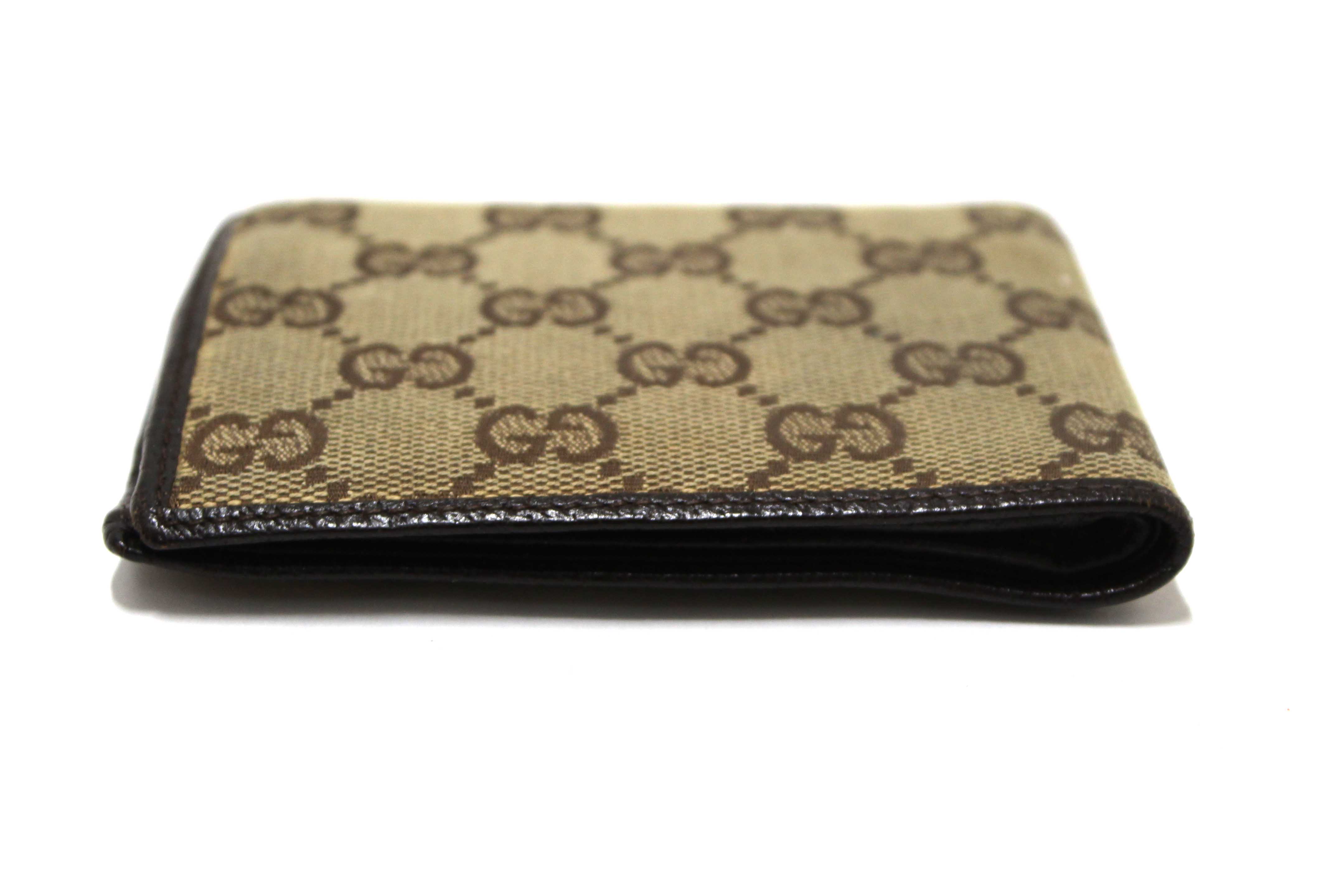 Authentic Gucci Brown GG Signature Men's Wallet 04862