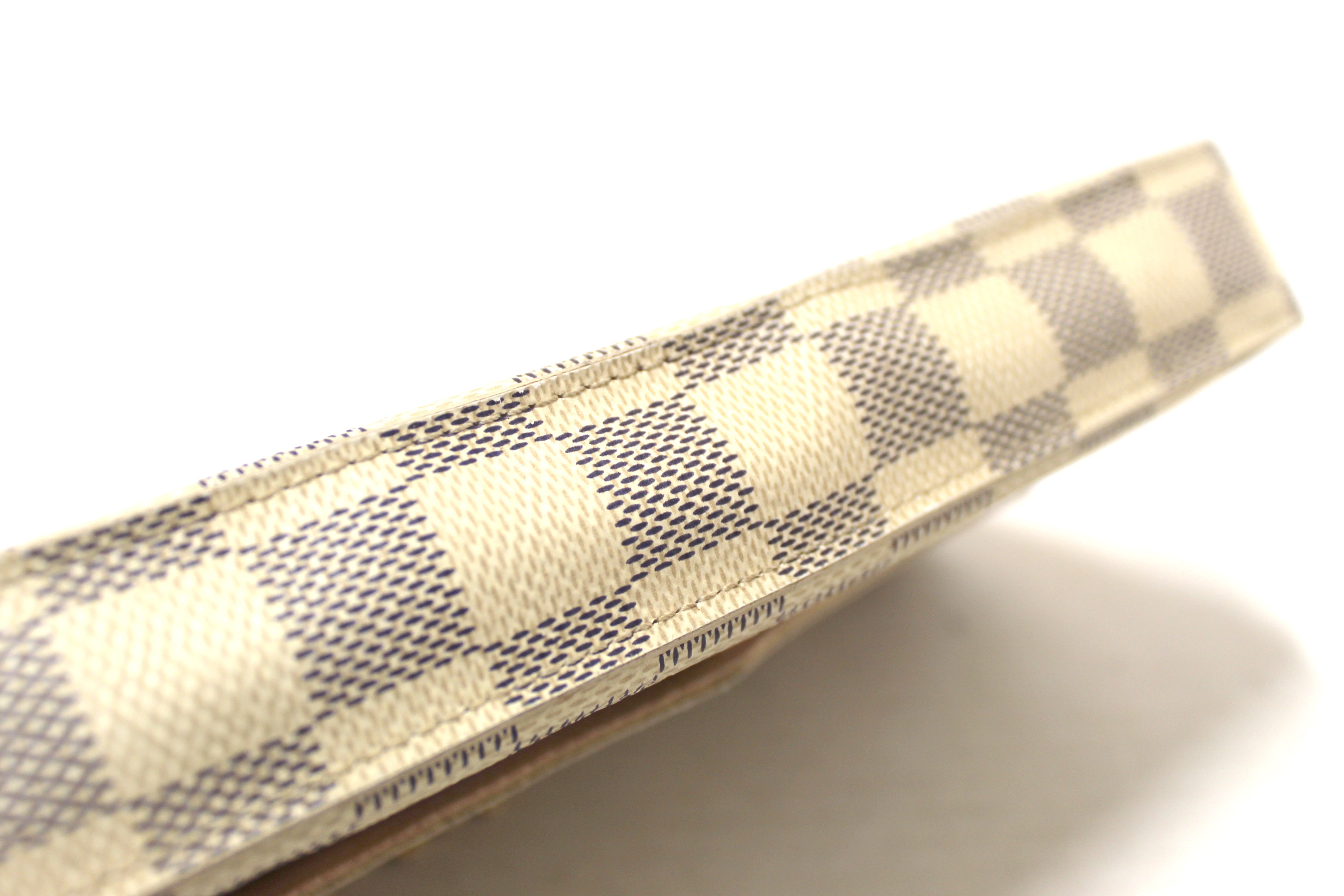 Authentic Louis Vuitton Damier Azur Felicie Pochette Crossbody Bag