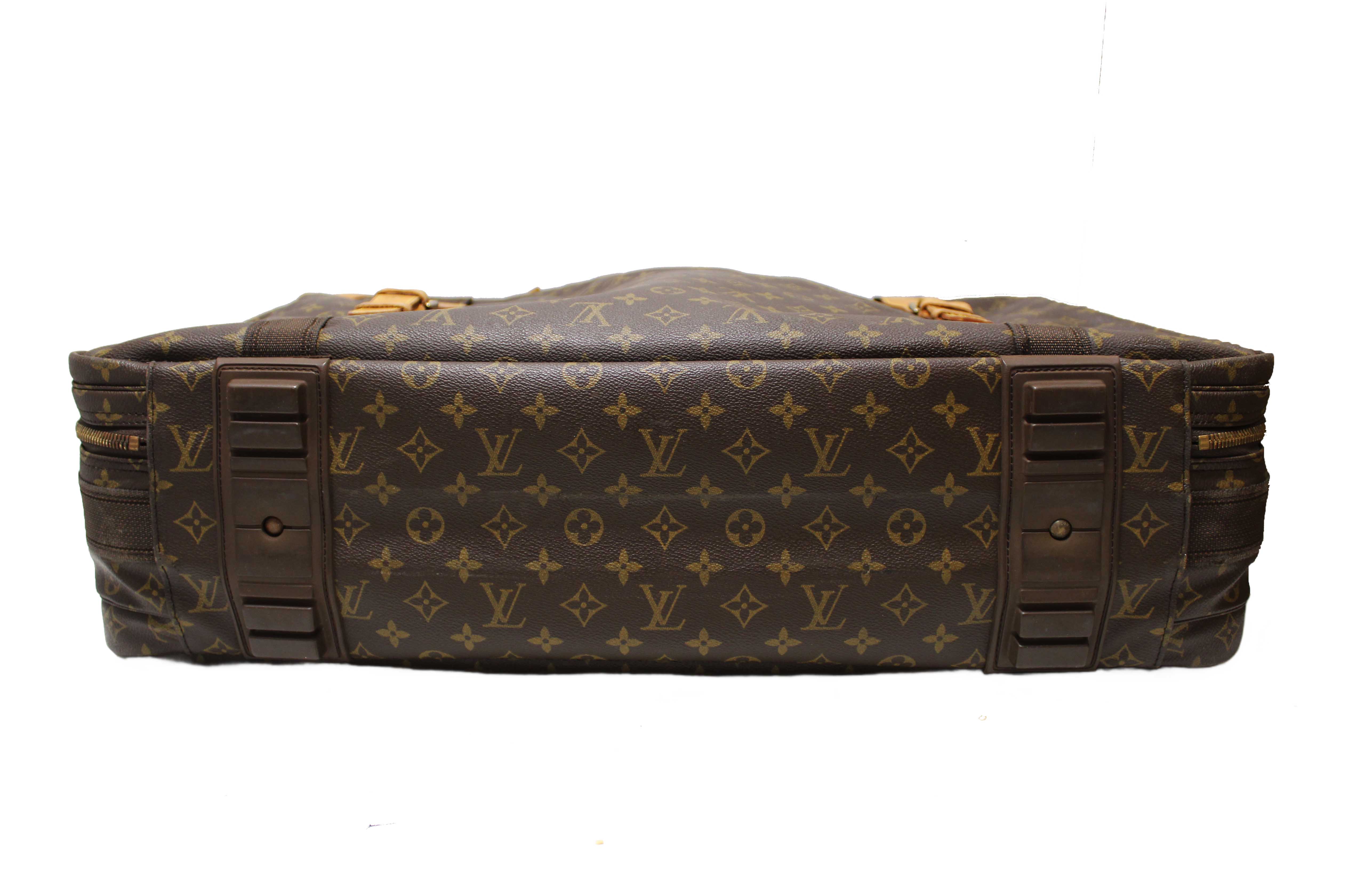 Authentic Louis Vuitton Classic Monogram Canvas Satellite 65 Suitcase