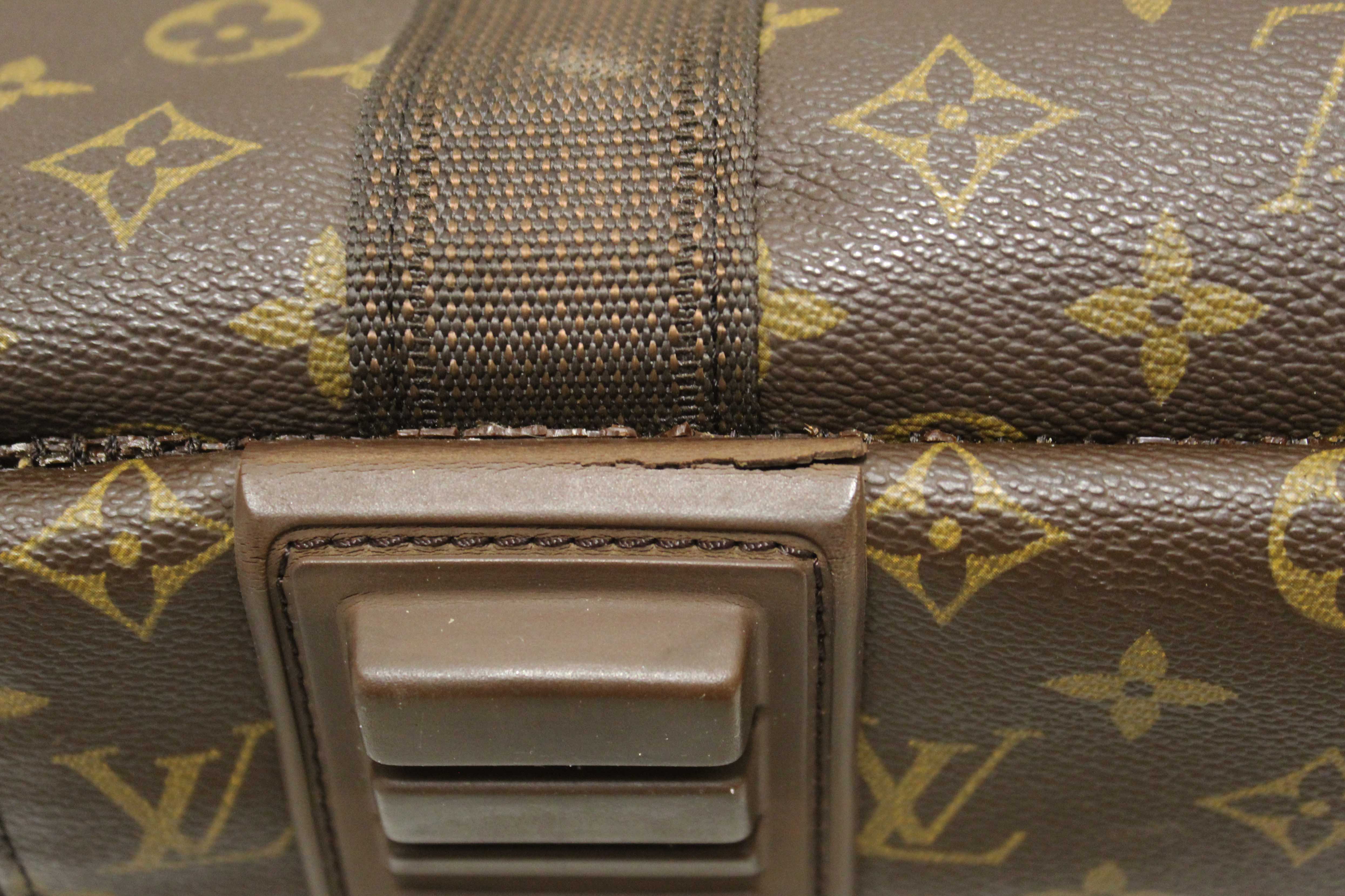 Authentic Louis Vuitton Classic Monogram Canvas Satellite 65 Suitcase
